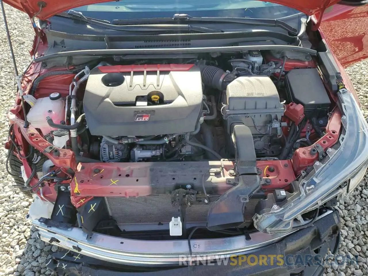 11 fotografías del automóvil dañado JTNABAAEXPA006466 TOYOTA GR COROLLA 2023
