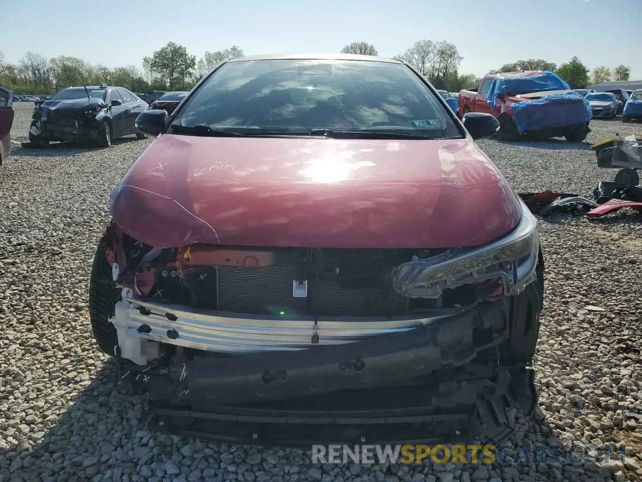 5 fotografías del automóvil dañado JTNABAAEXPA006466 TOYOTA GR COROLLA 2023