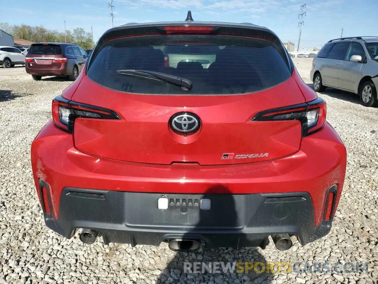 6 fotografías del automóvil dañado JTNABAAEXPA006466 TOYOTA GR COROLLA 2023