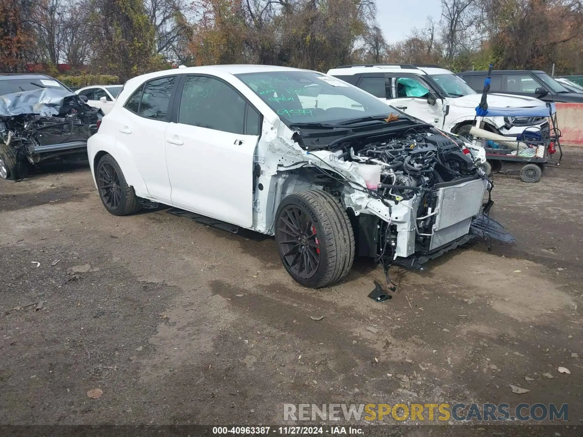 1 fotografías del automóvil dañado JTNABAAE0RA014126 TOYOTA GR COROLLA 2024