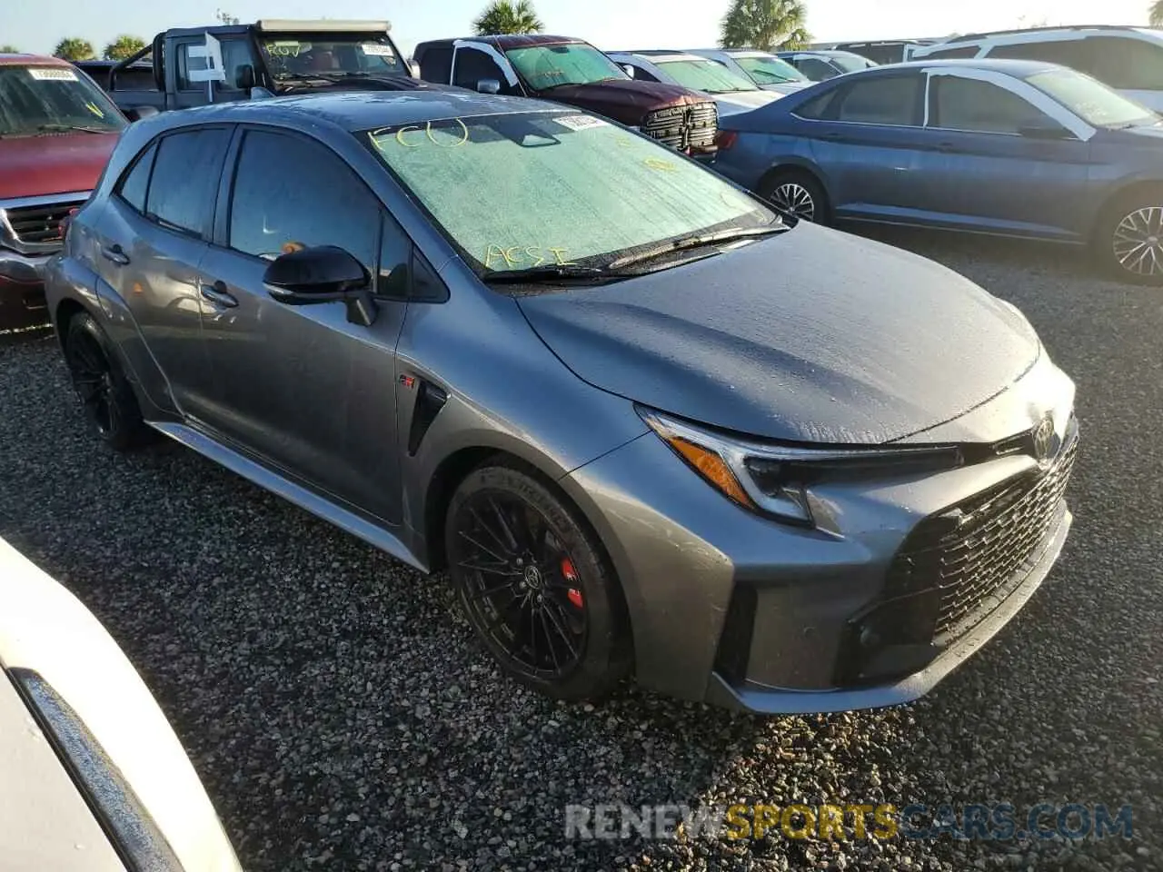 4 fotografías del automóvil dañado JTNABAAE3RA013052 TOYOTA GR COROLLA 2024