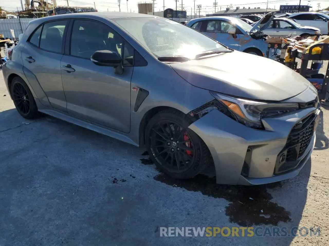 4 fotografías del automóvil dañado JTNABAAE7RA010140 TOYOTA GR COROLLA 2024