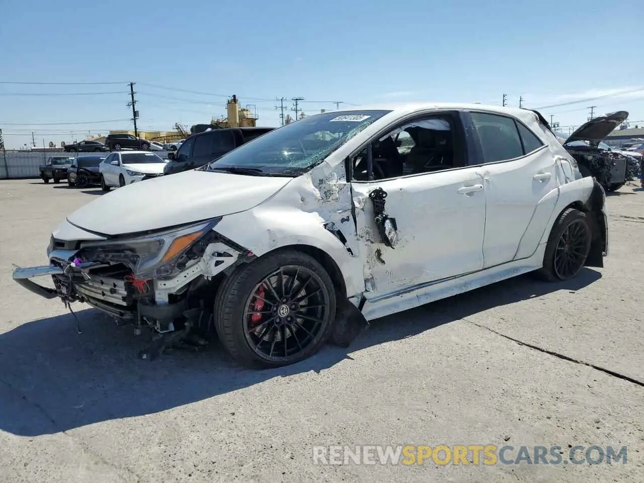 1 fotografías del automóvil dañado JTNABAAE7RA013636 TOYOTA GR COROLLA 2024