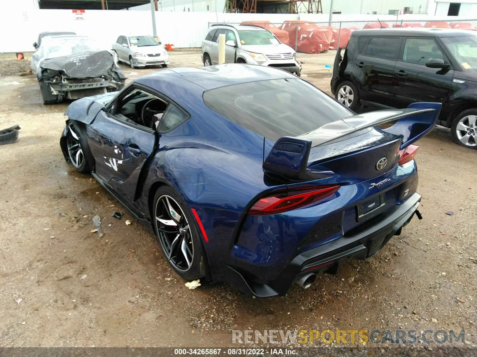 3 fotografías del automóvil dañado WZ1DB4C06LW024207 TOYOTA GR SUPRA 2020