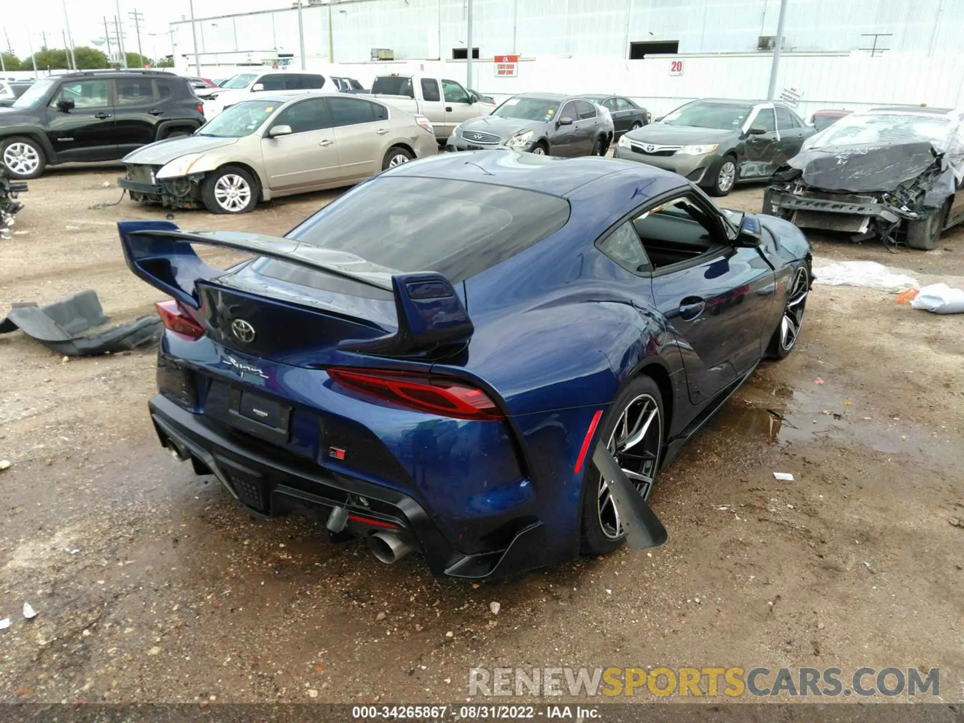 4 fotografías del automóvil dañado WZ1DB4C06LW024207 TOYOTA GR SUPRA 2020
