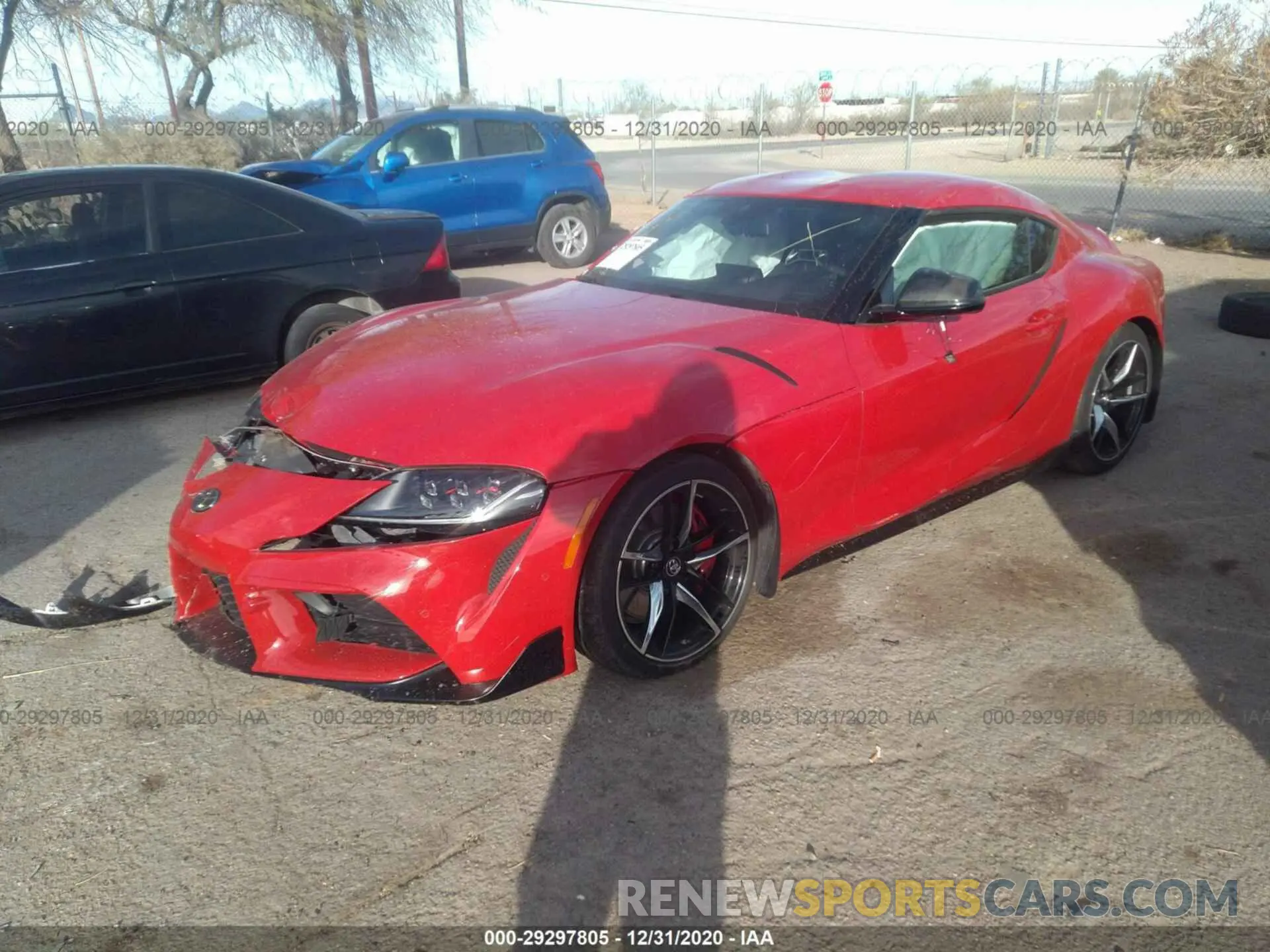 2 fotografías del automóvil dañado WZ1DB4C07LW031764 TOYOTA GR SUPRA 2020
