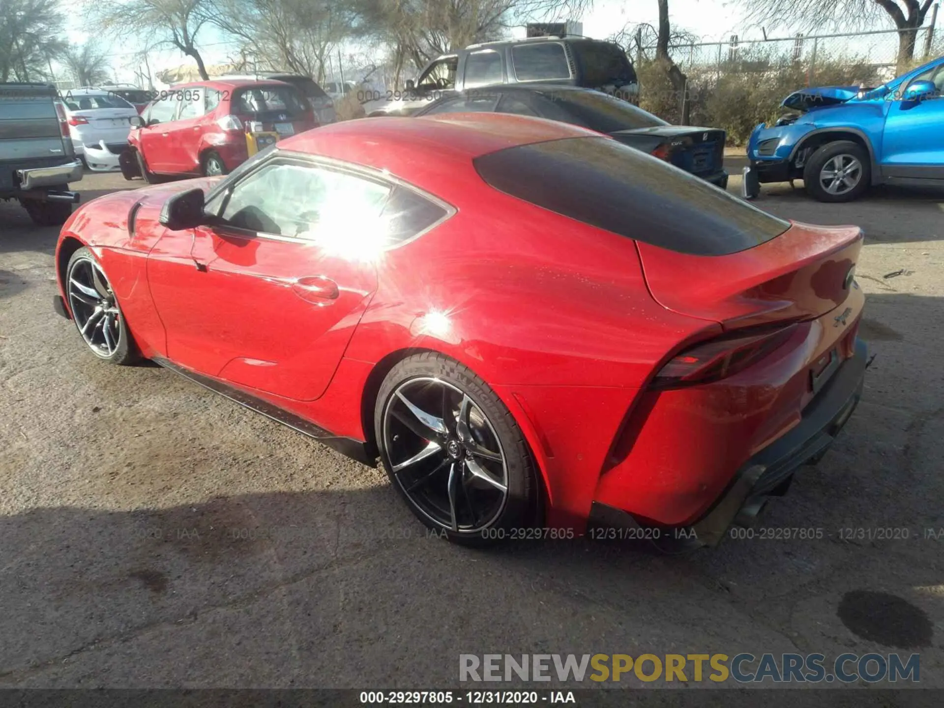 3 fotografías del automóvil dañado WZ1DB4C07LW031764 TOYOTA GR SUPRA 2020