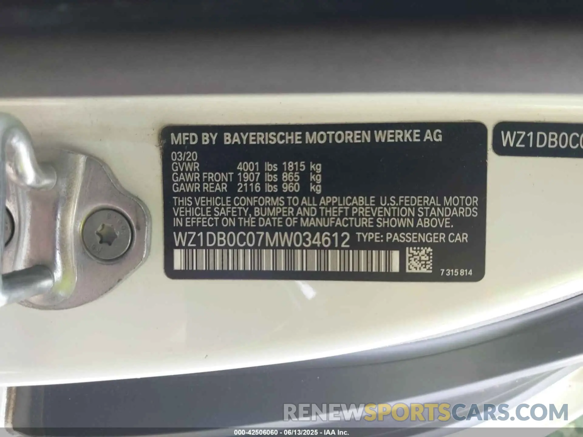 9 fotografías del automóvil dañado WZ1DB0C07MW034612 TOYOTA GR SUPRA 2021