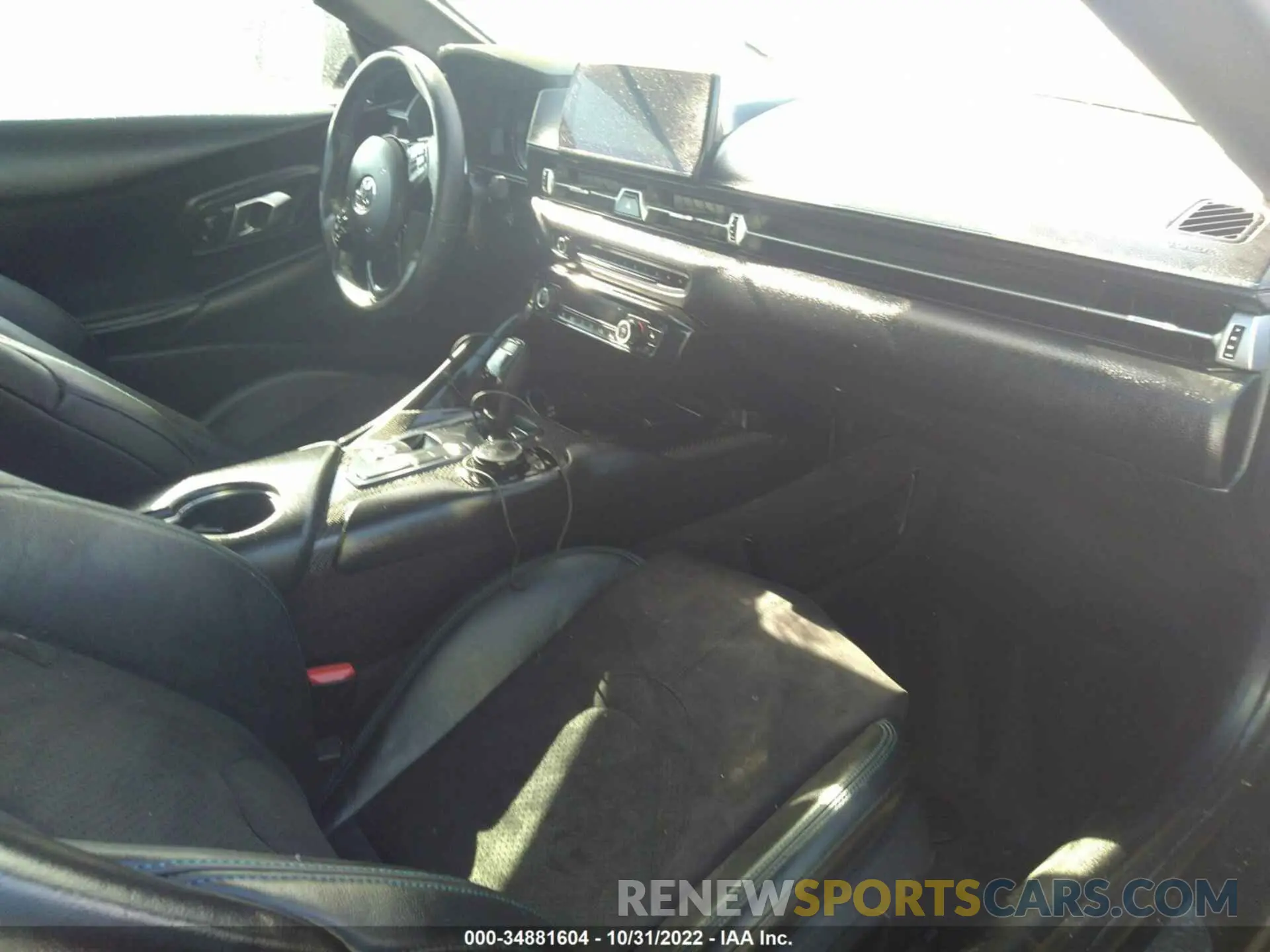 5 fotografías del automóvil dañado WZ1DB0C07MW036599 TOYOTA GR SUPRA 2021