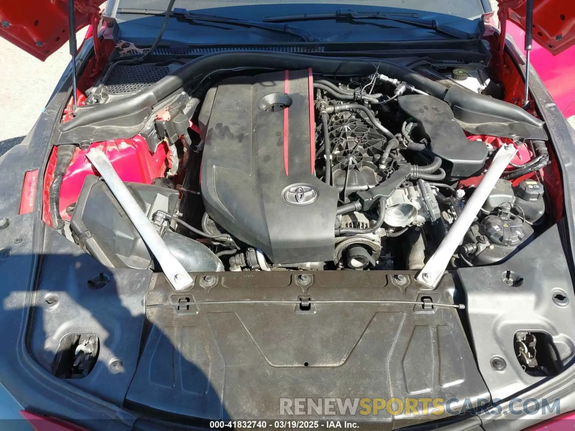 10 fotografías del automóvil dañado WZ1DB0C08MW036515 TOYOTA GR SUPRA 2021
