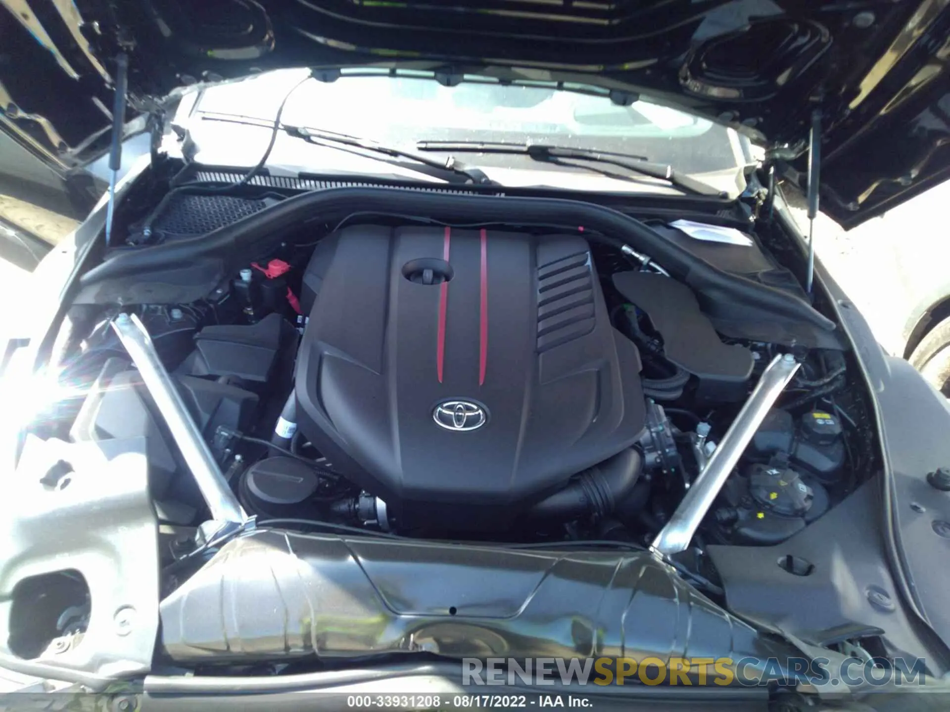 10 fotografías del automóvil dañado WZ1DB0C00NW052029 TOYOTA GR SUPRA 2022