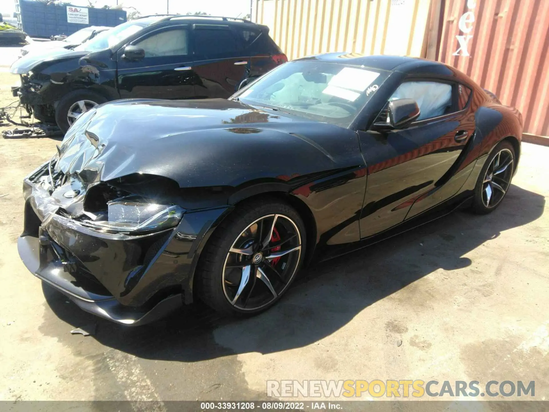 2 fotografías del automóvil dañado WZ1DB0C00NW052029 TOYOTA GR SUPRA 2022