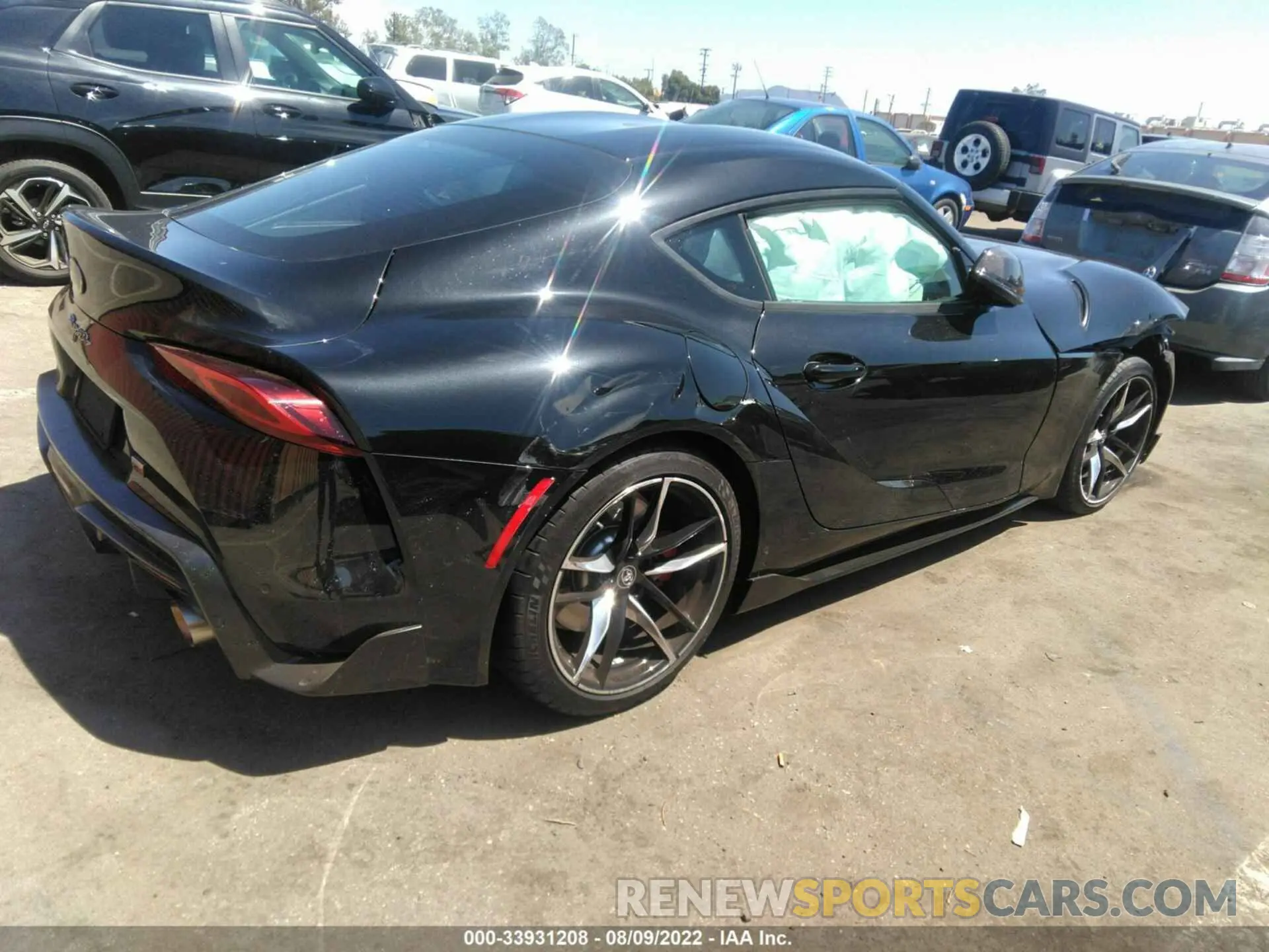 4 fotografías del automóvil dañado WZ1DB0C00NW052029 TOYOTA GR SUPRA 2022