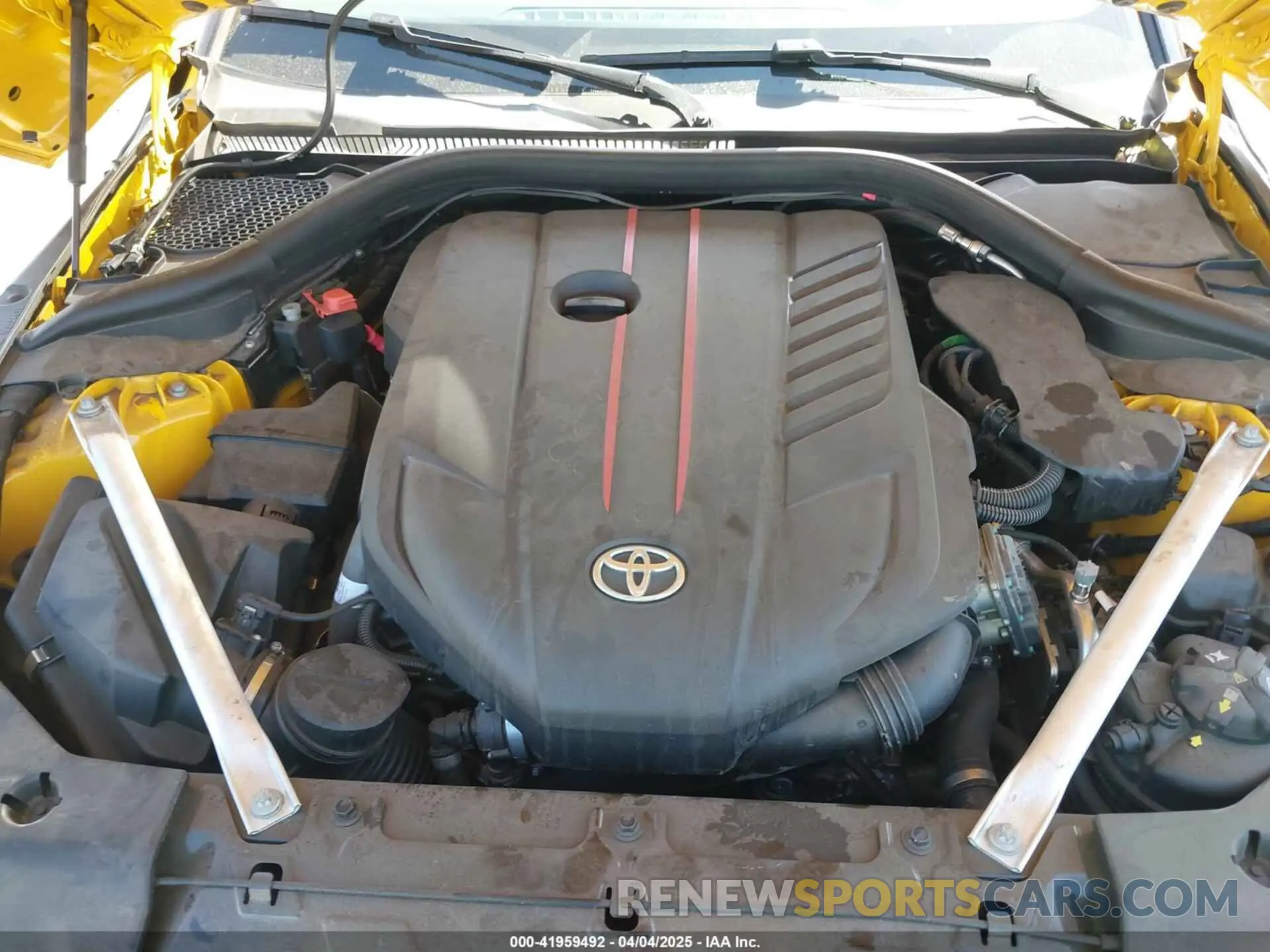 10 fotografías del automóvil dañado WZ1DB0G04PW059918 TOYOTA GR SUPRA 2023