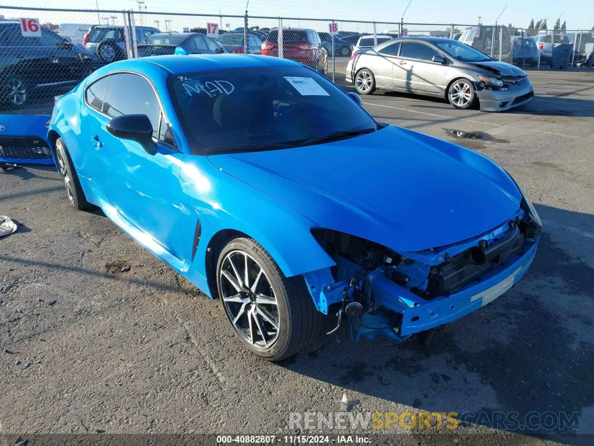 6 fotografías del automóvil dañado JF1ZNBC11N8750854 TOYOTA GR86 2022