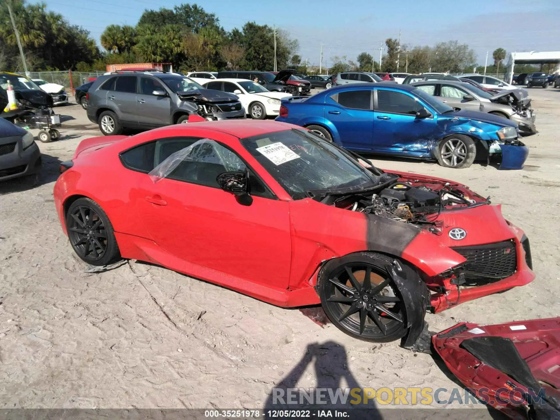 1 fotografías del automóvil dañado JF1ZNBF14N8750035 TOYOTA GR86 2022
