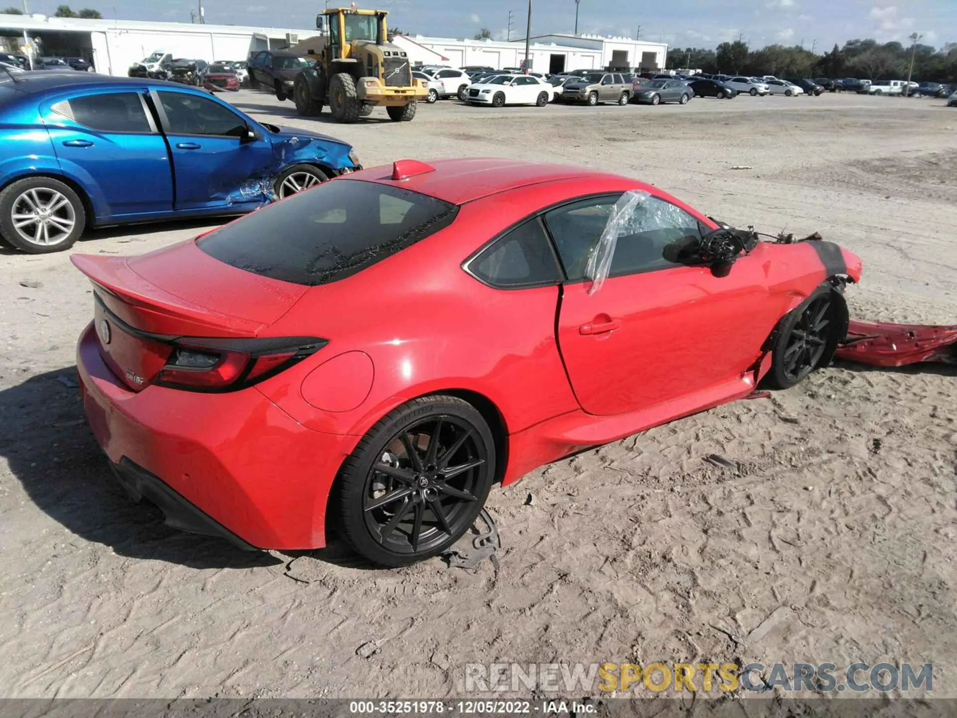 4 fotografías del automóvil dañado JF1ZNBF14N8750035 TOYOTA GR86 2022