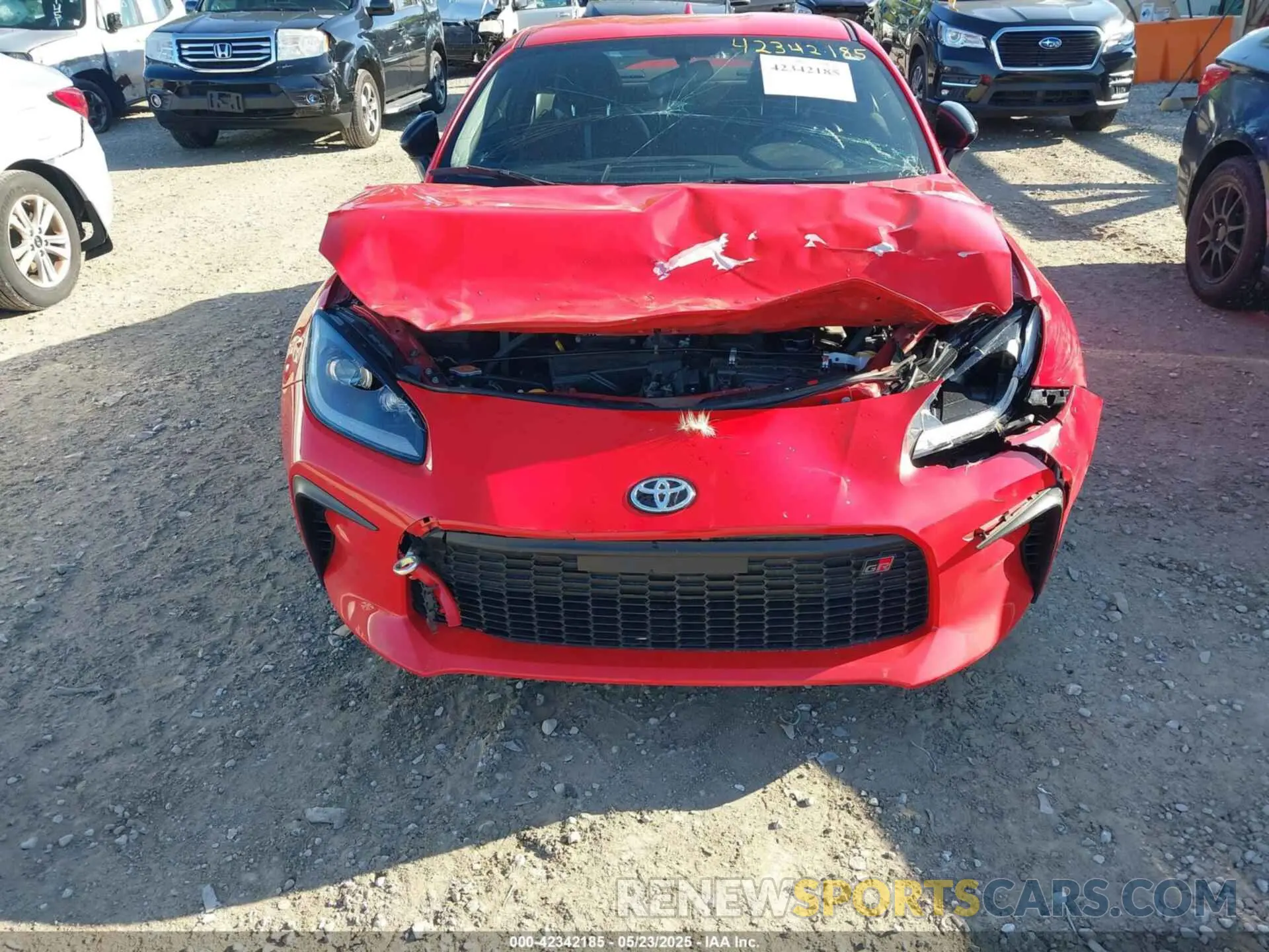 6 fotografías del automóvil dañado JF1ZNBE11P9760973 TOYOTA GR86 2023