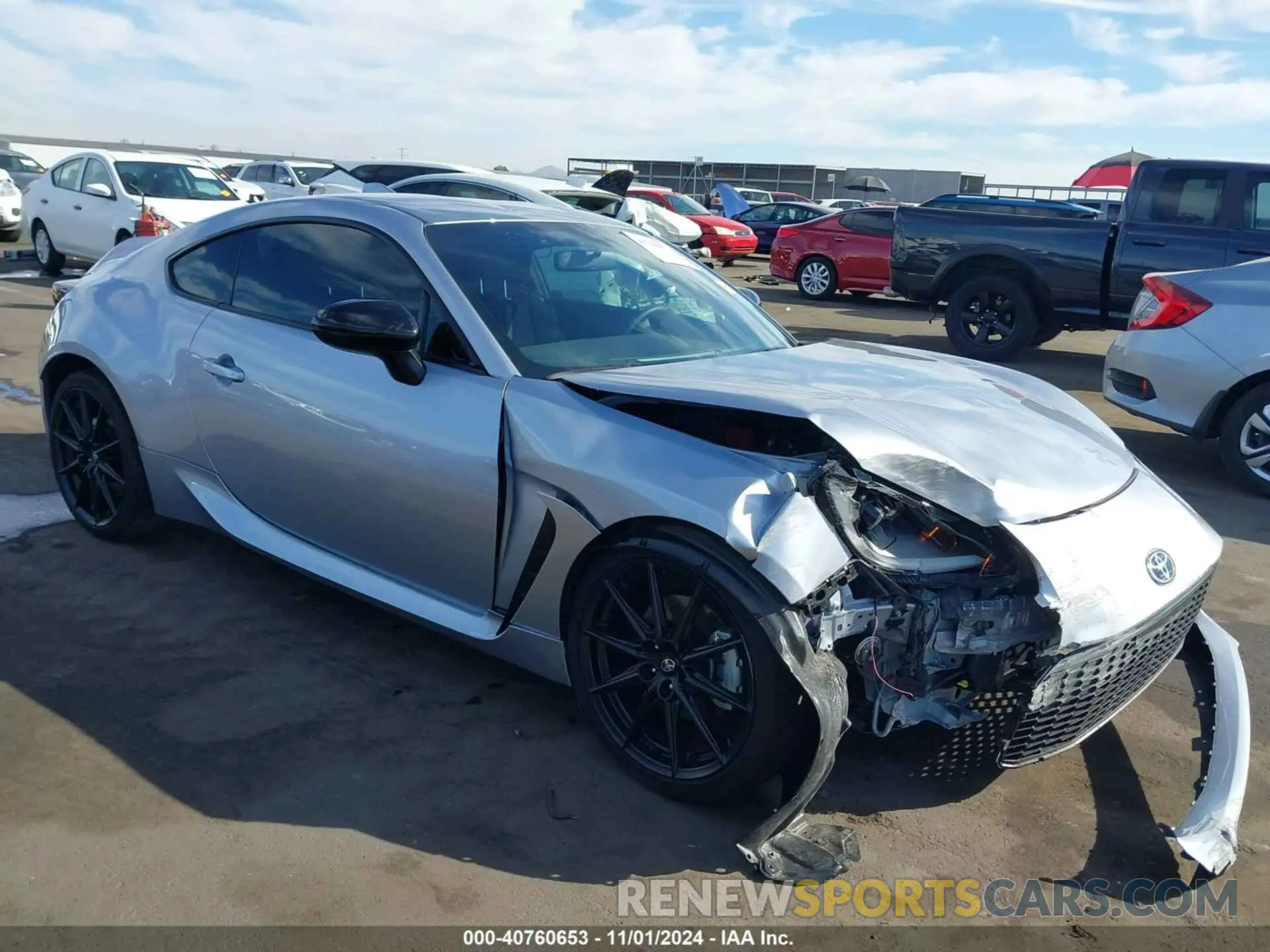 6 fotografías del automóvil dañado JF1ZNBE14R9753518 TOYOTA GR86 2024