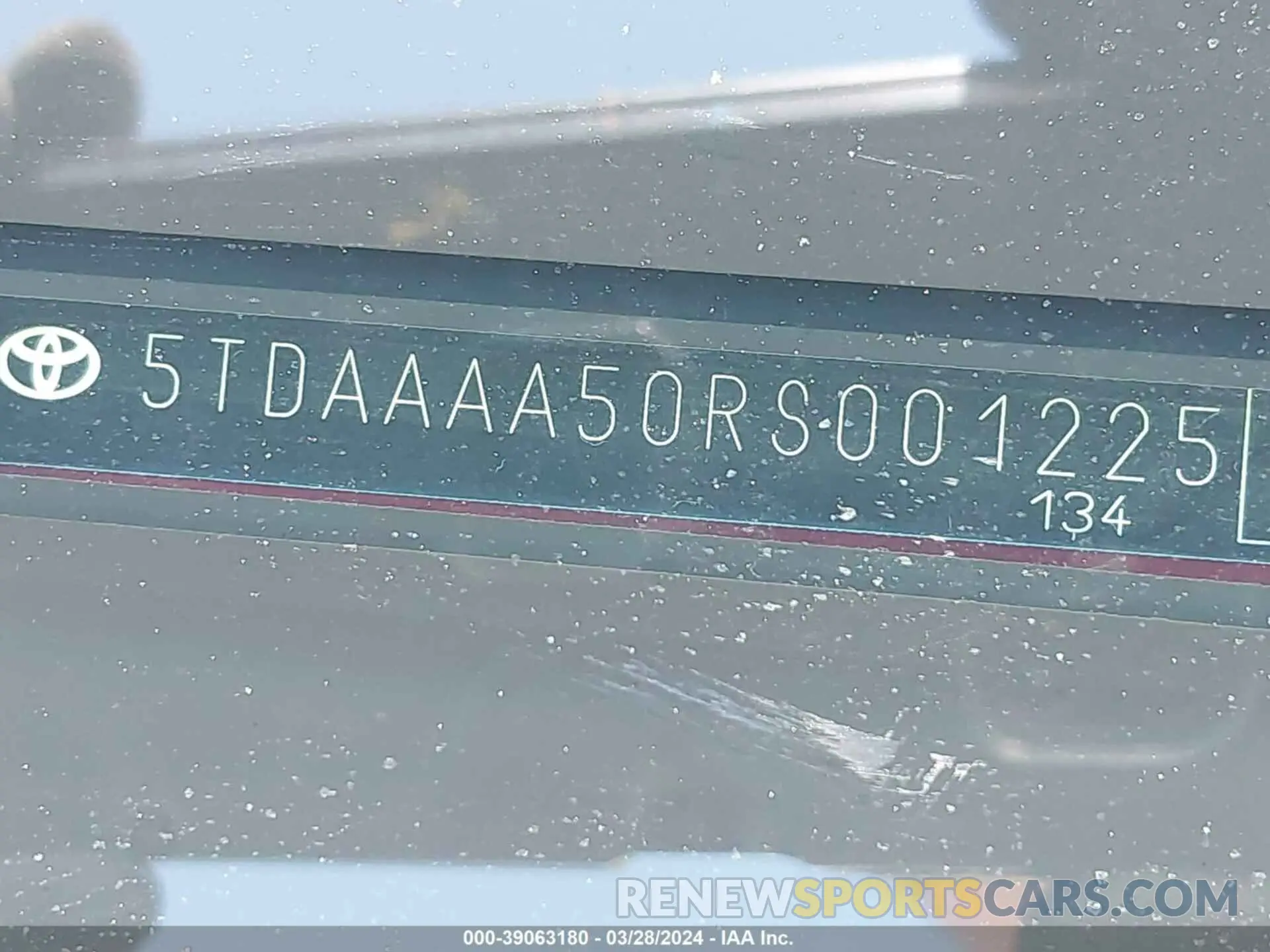 9 fotografías del automóvil dañado 5TDAAAA50RS001225 TOYOTA GRAND HIGHLANDER 2024