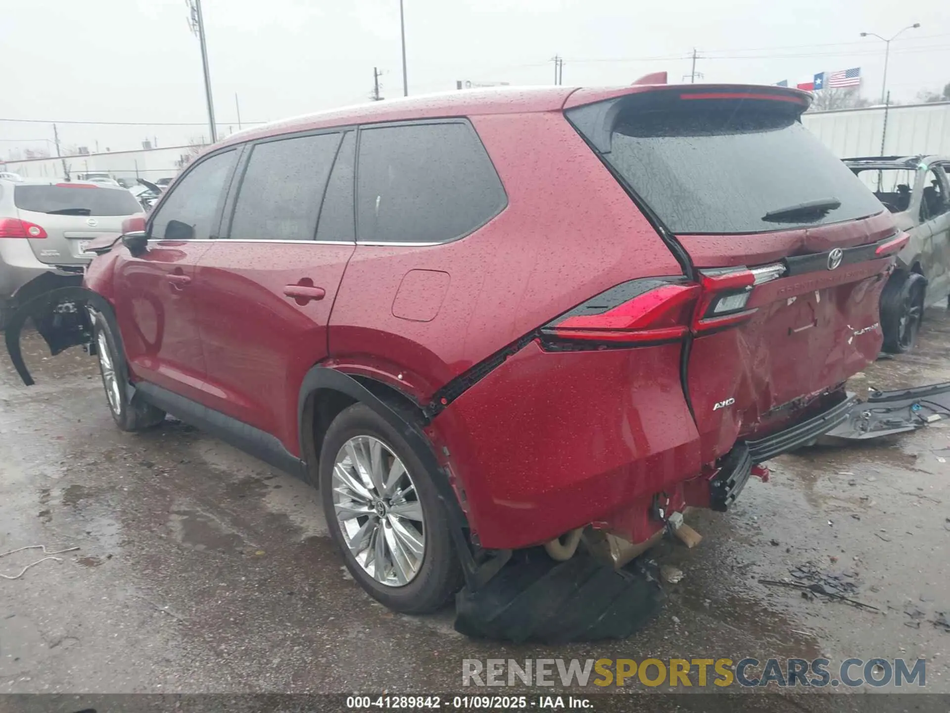3 fotografías del automóvil dañado 5TDAAAB58RS030941 TOYOTA GRAND HIGHLANDER 2024