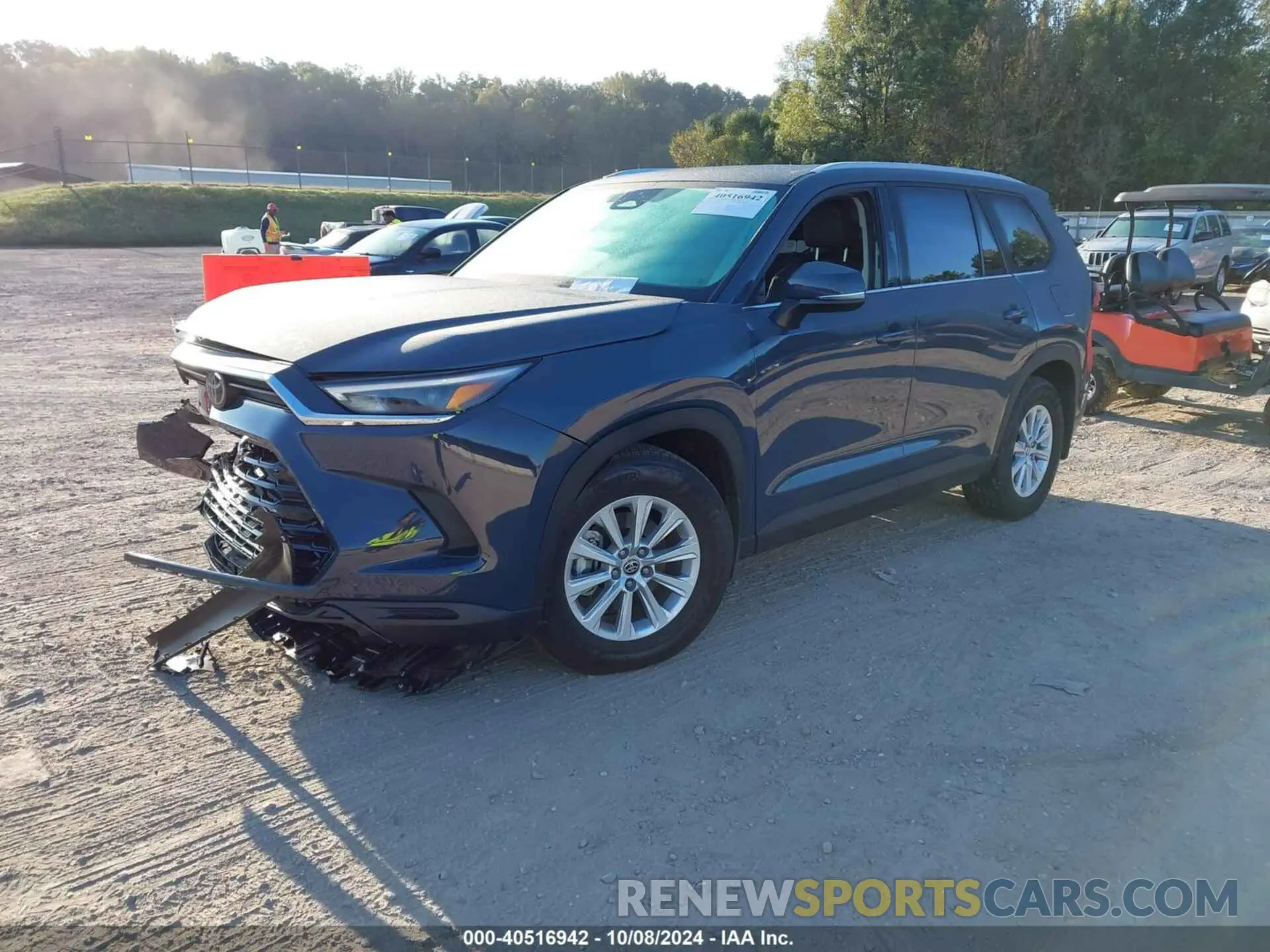 2 fotografías del automóvil dañado 5TDAAAB59RS050390 TOYOTA GRAND HIGHLANDER 2024