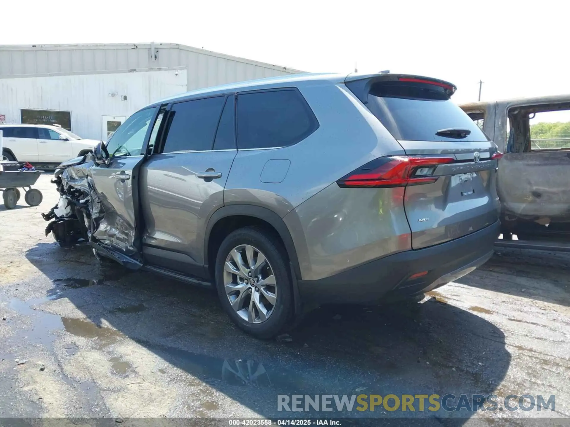 3 fotografías del automóvil dañado 5TDAAAB57SS073642 TOYOTA GRAND HIGHLANDER 2025