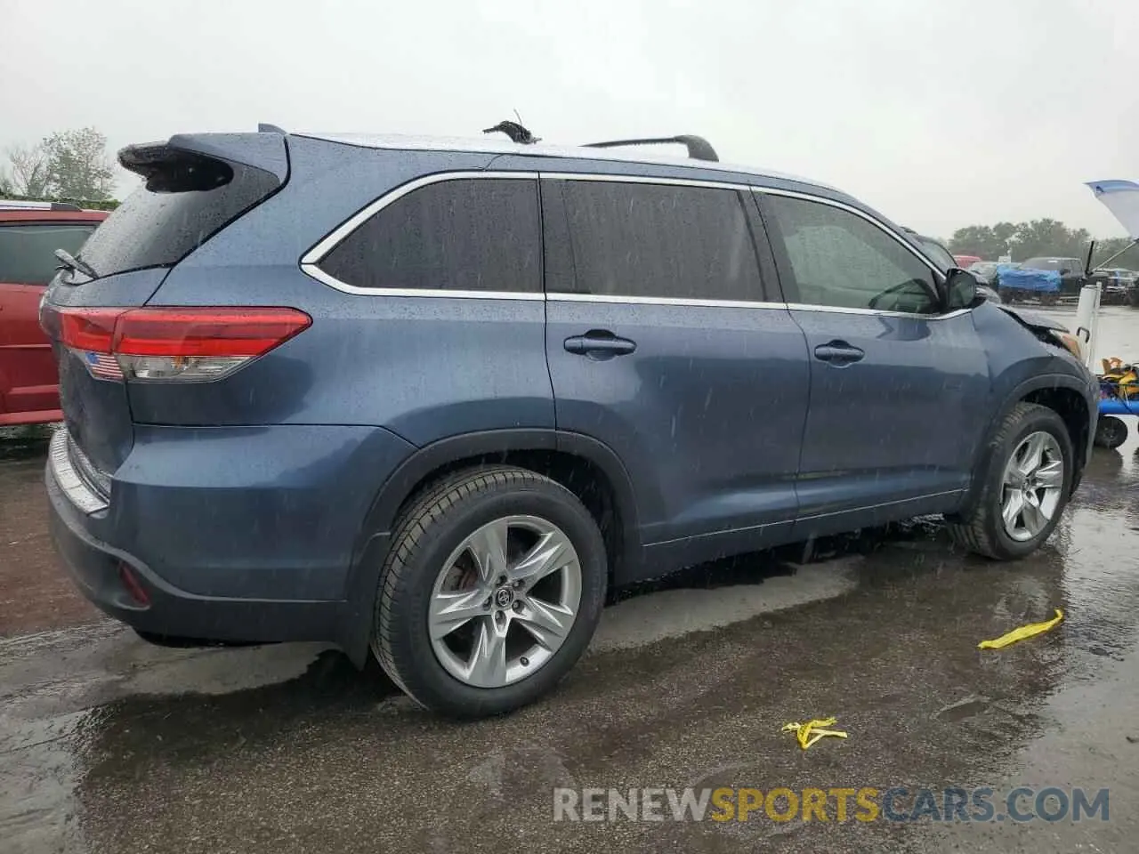 3 fotografías del automóvil dañado 5TDYZRFH2HS229895 TOYOTA HIGHLANDER 2017