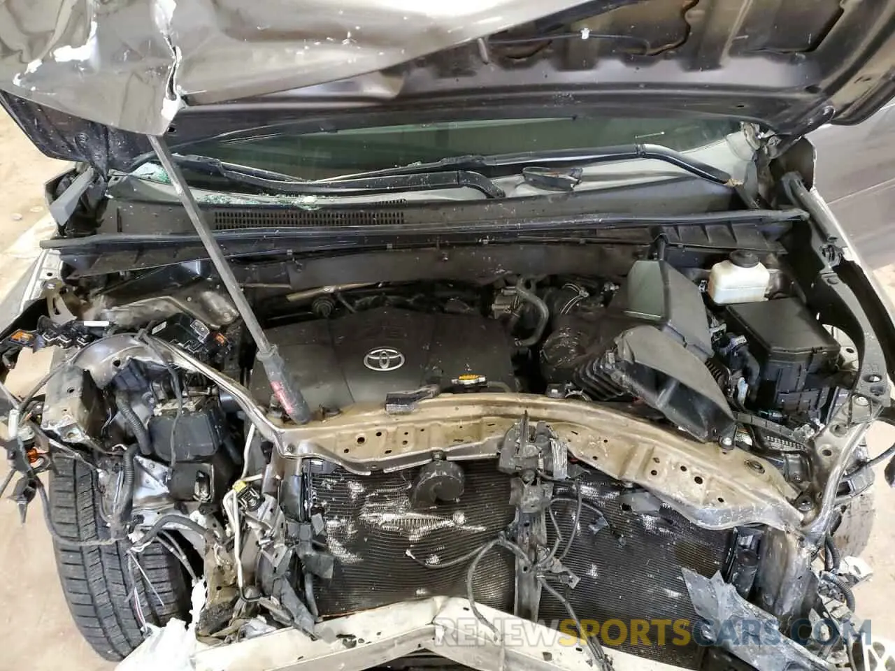 12 fotografías del automóvil dañado 5TDYZRFH4HS188587 TOYOTA HIGHLANDER 2017