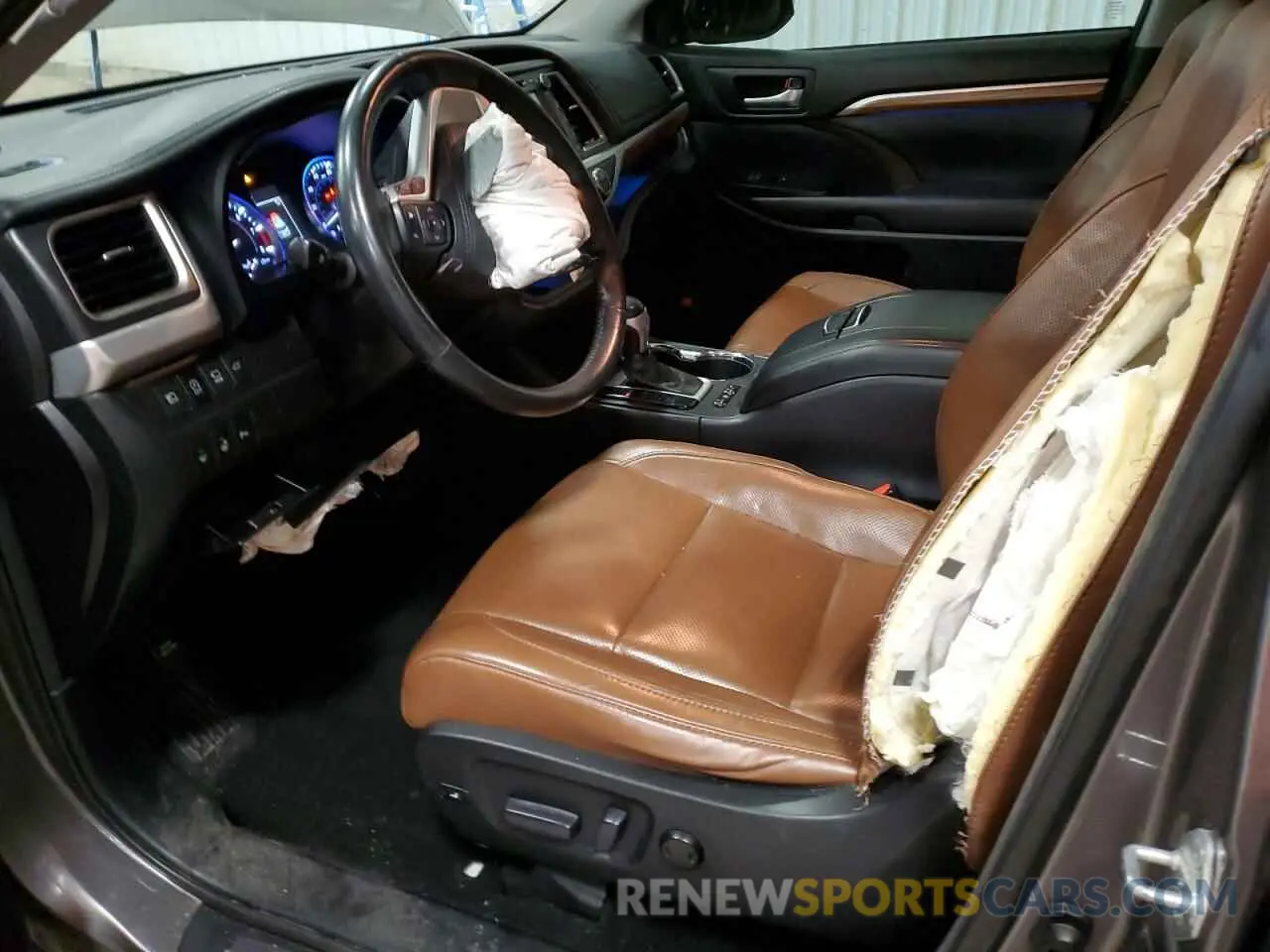 7 fotografías del automóvil dañado 5TDYZRFH4HS188587 TOYOTA HIGHLANDER 2017