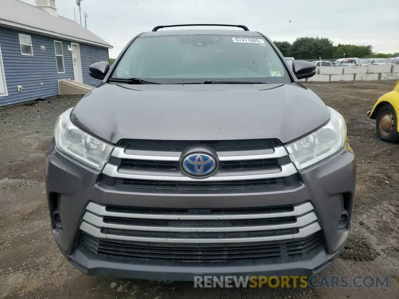 5 fotografías del automóvil dañado 5TDBGRFH4KS065908 TOYOTA HIGHLANDER 2019