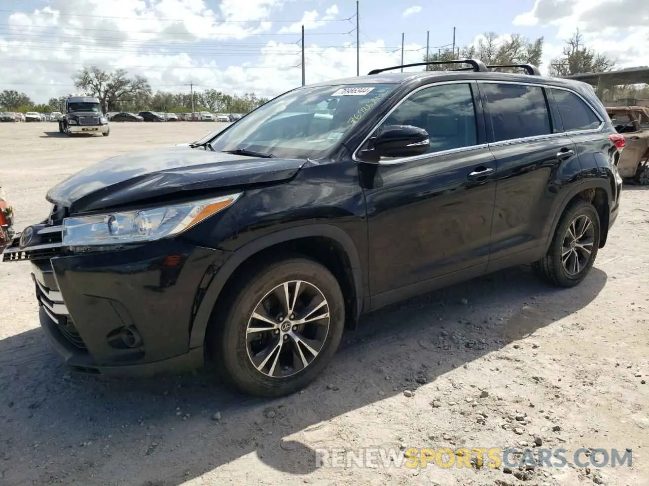 1 fotografías del automóvil dañado 5TDBZRFH0KS957549 TOYOTA HIGHLANDER 2019