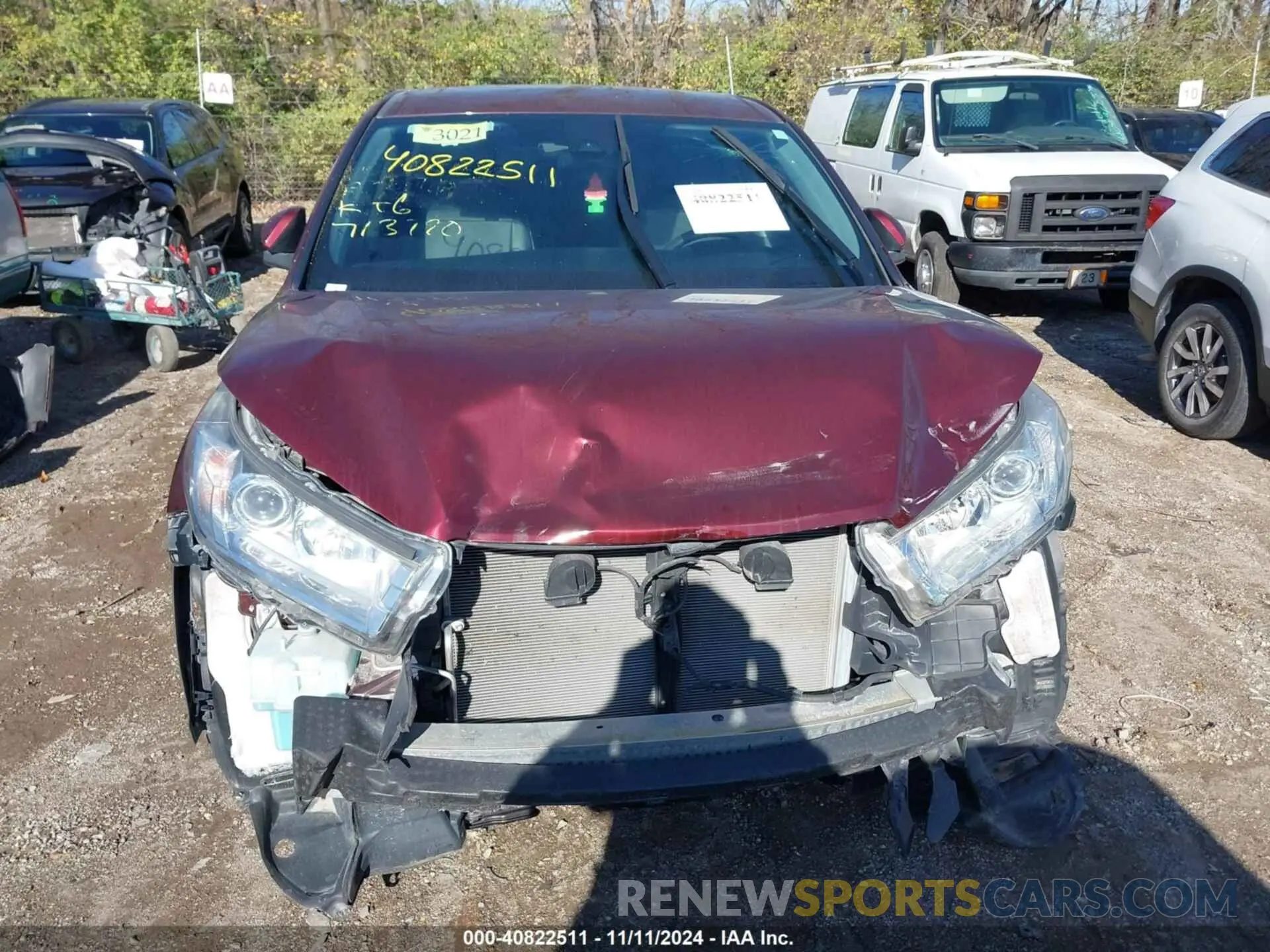 12 fotografías del automóvil dañado 5TDBZRFH2KS713790 TOYOTA HIGHLANDER 2019
