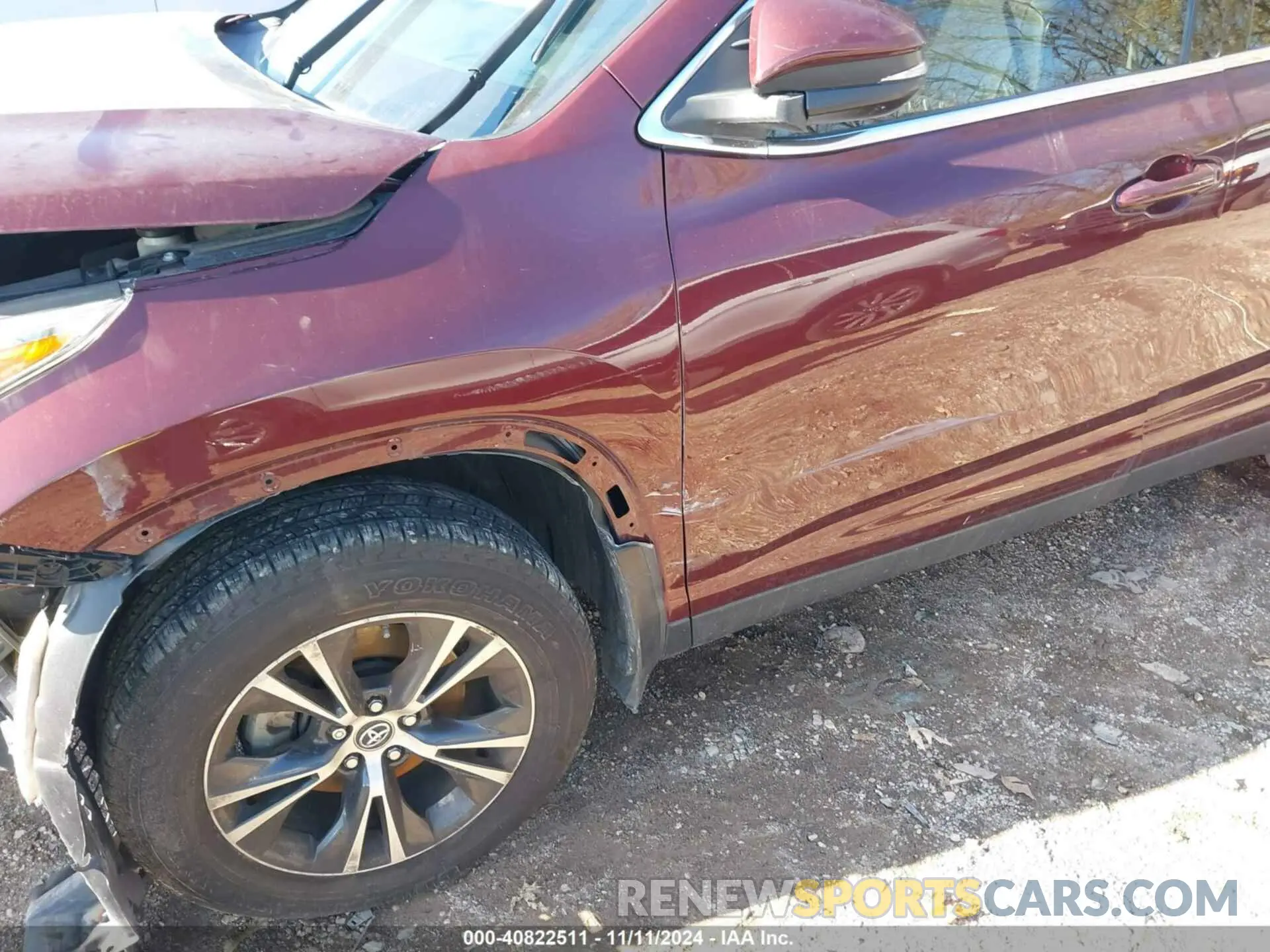 17 fotografías del automóvil dañado 5TDBZRFH2KS713790 TOYOTA HIGHLANDER 2019
