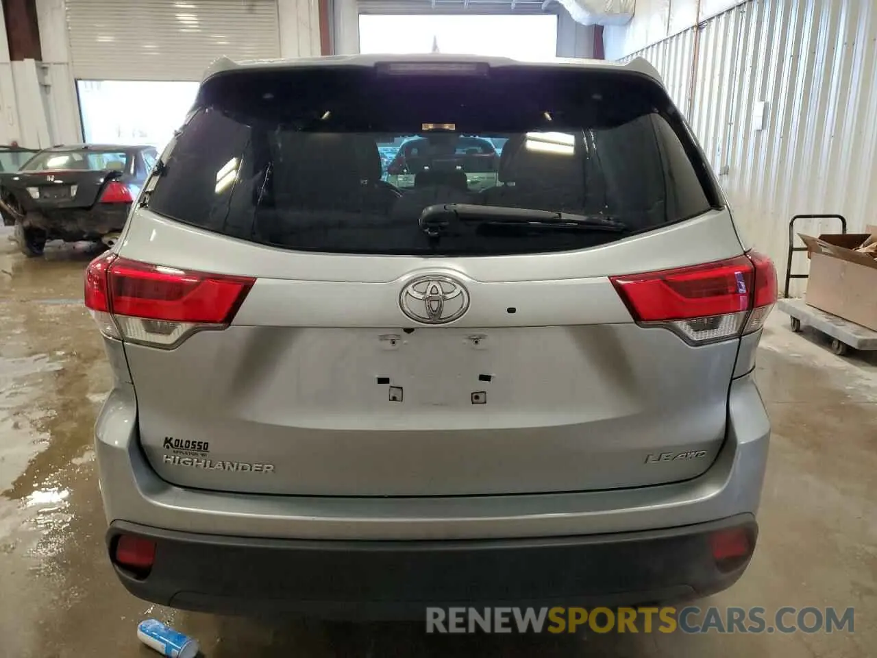 6 fotografías del automóvil dañado 5TDBZRFH2KS738981 TOYOTA HIGHLANDER 2019