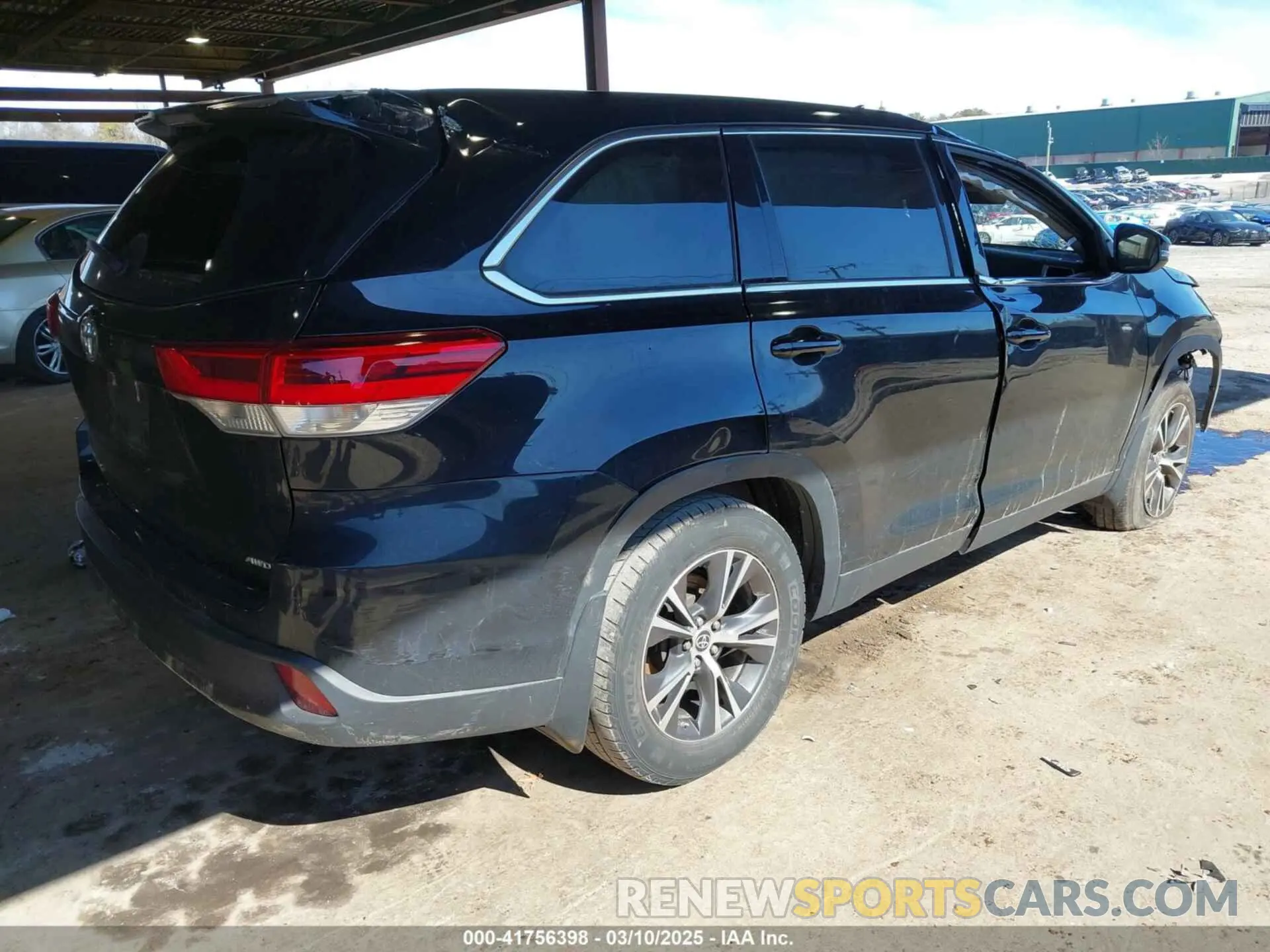 4 fotografías del automóvil dañado 5TDBZRFH2KS743601 TOYOTA HIGHLANDER 2019