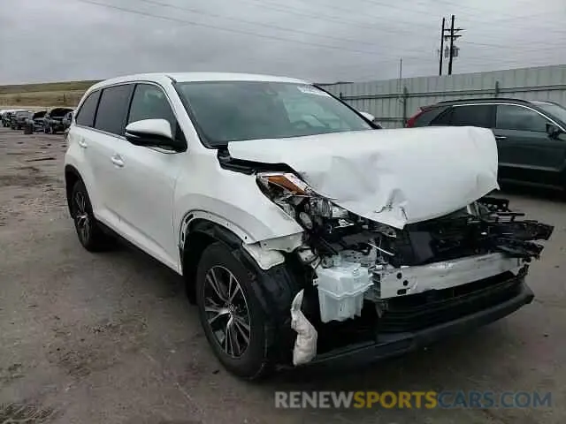 12 fotografías del automóvil dañado 5TDBZRFH2KS927680 TOYOTA HIGHLANDER 2019