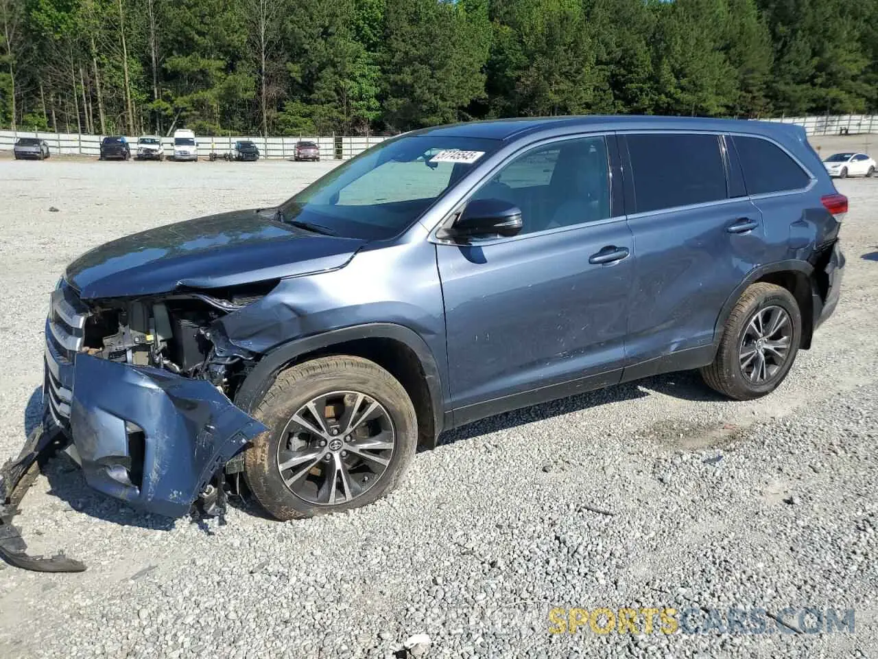 1 fotografías del automóvil dañado 5TDBZRFH2KS940185 TOYOTA HIGHLANDER 2019