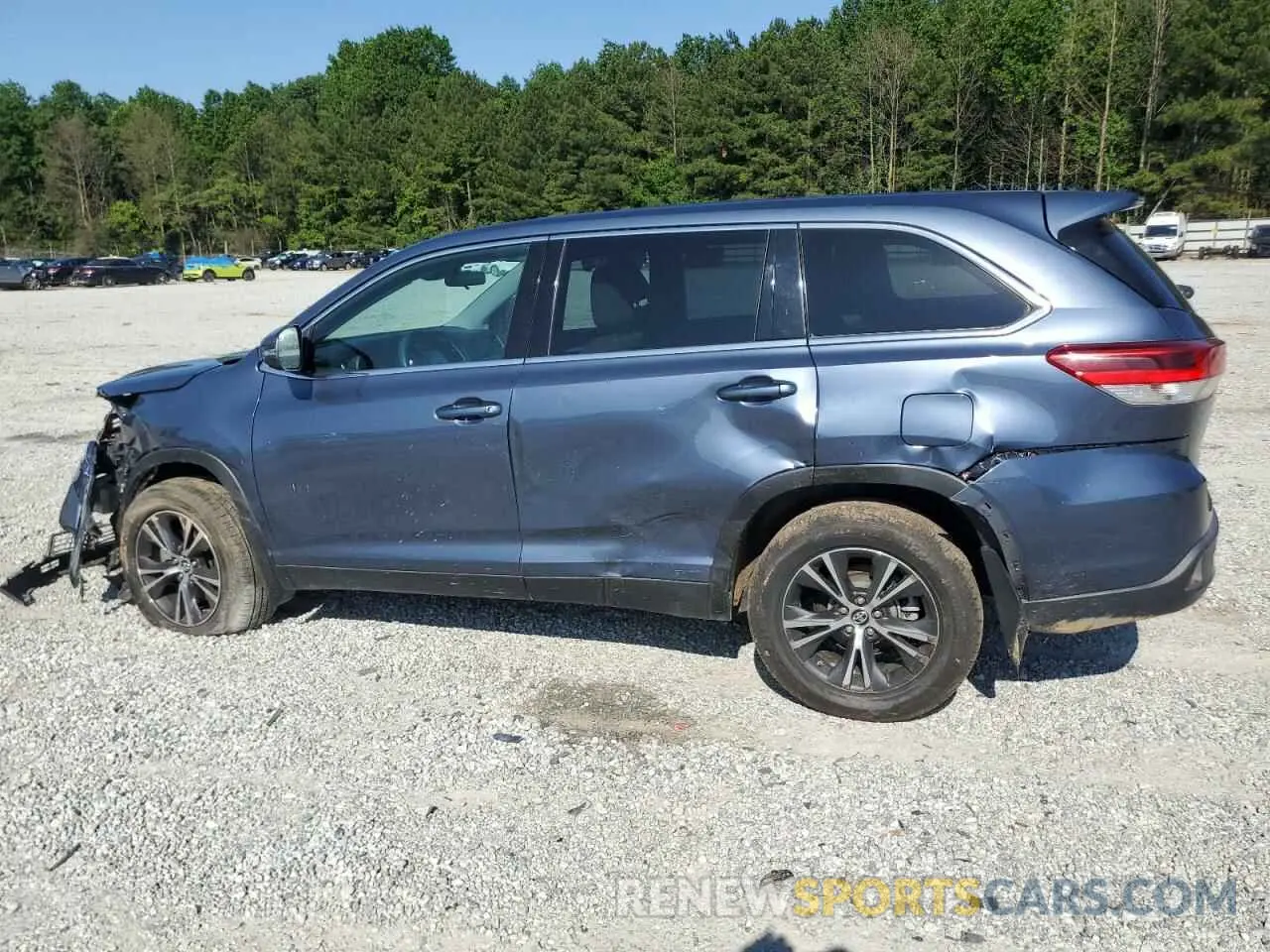 2 fotografías del automóvil dañado 5TDBZRFH2KS940185 TOYOTA HIGHLANDER 2019