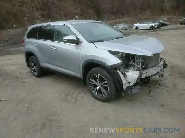 15 fotografías del automóvil dañado 5TDBZRFH2KS993873 TOYOTA HIGHLANDER 2019