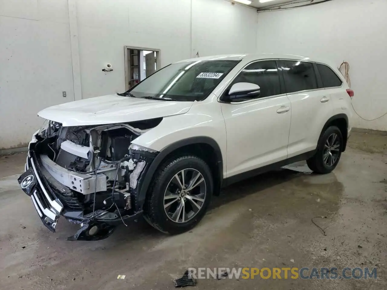 1 fotografías del automóvil dañado 5TDBZRFH3KS913769 TOYOTA HIGHLANDER 2019