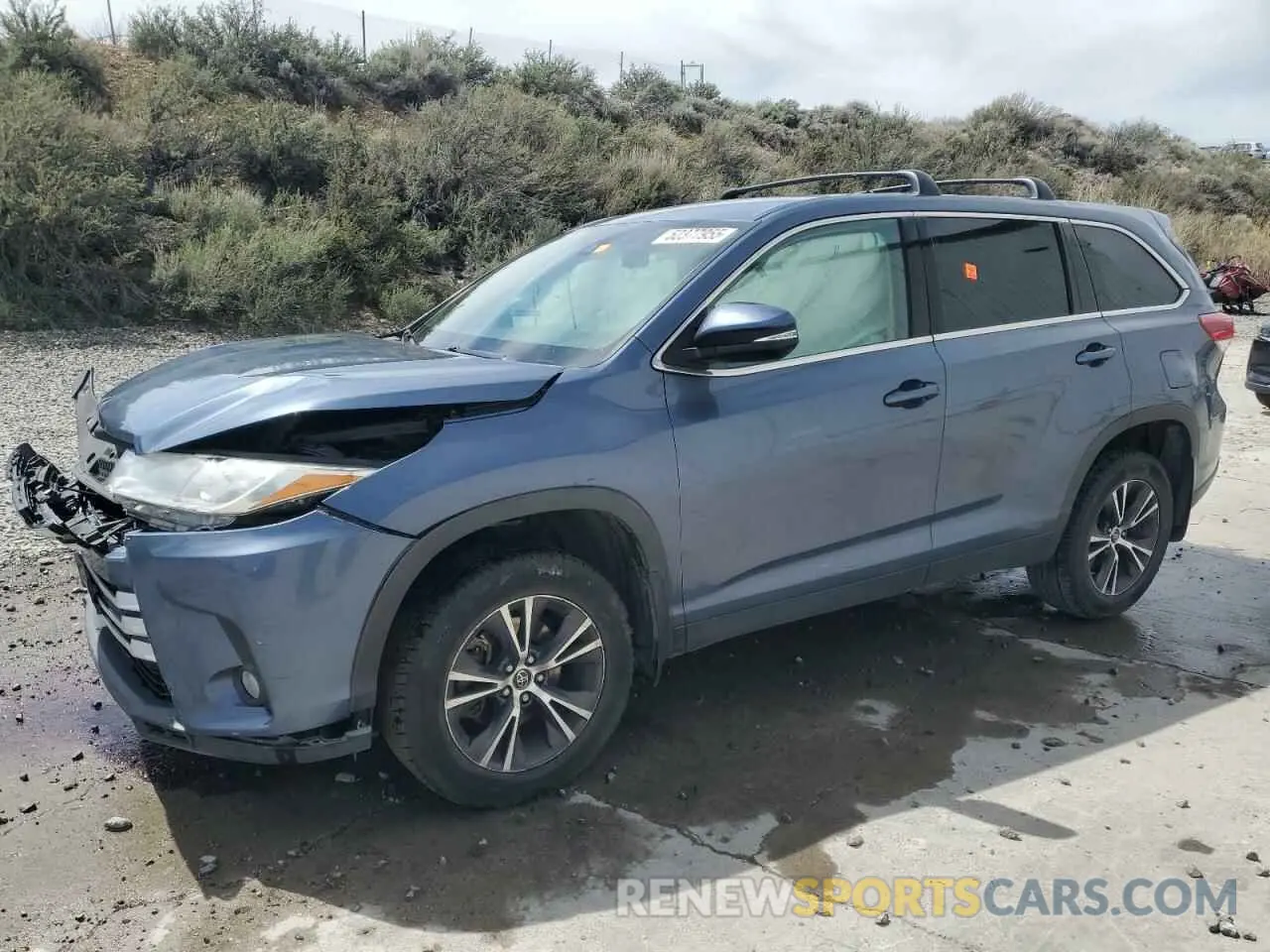 1 fotografías del automóvil dañado 5TDBZRFH3KS960817 TOYOTA HIGHLANDER 2019