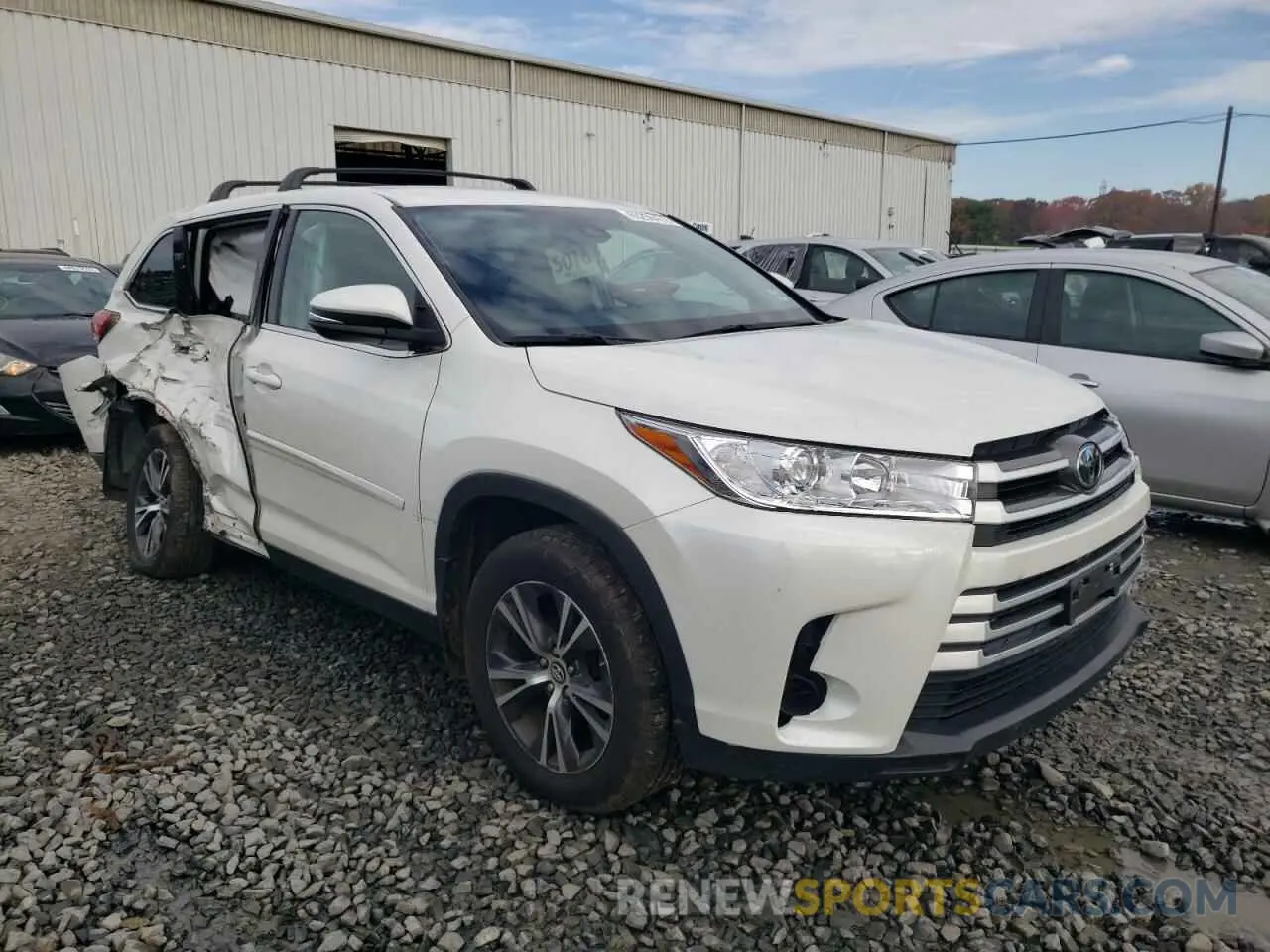 1 fotografías del automóvil dañado 5TDBZRFH3KS987919 TOYOTA HIGHLANDER 2019