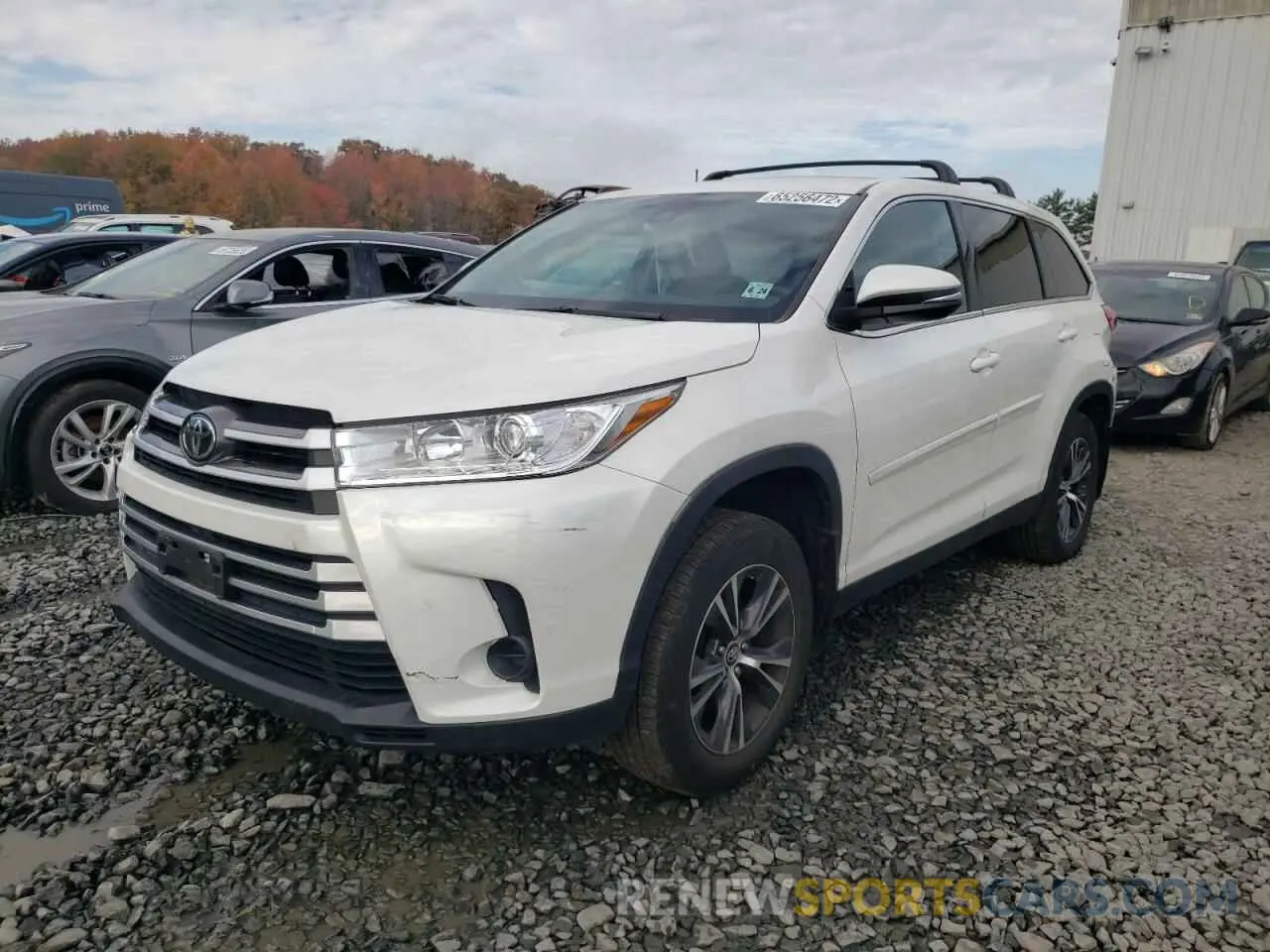 2 fotografías del automóvil dañado 5TDBZRFH3KS987919 TOYOTA HIGHLANDER 2019
