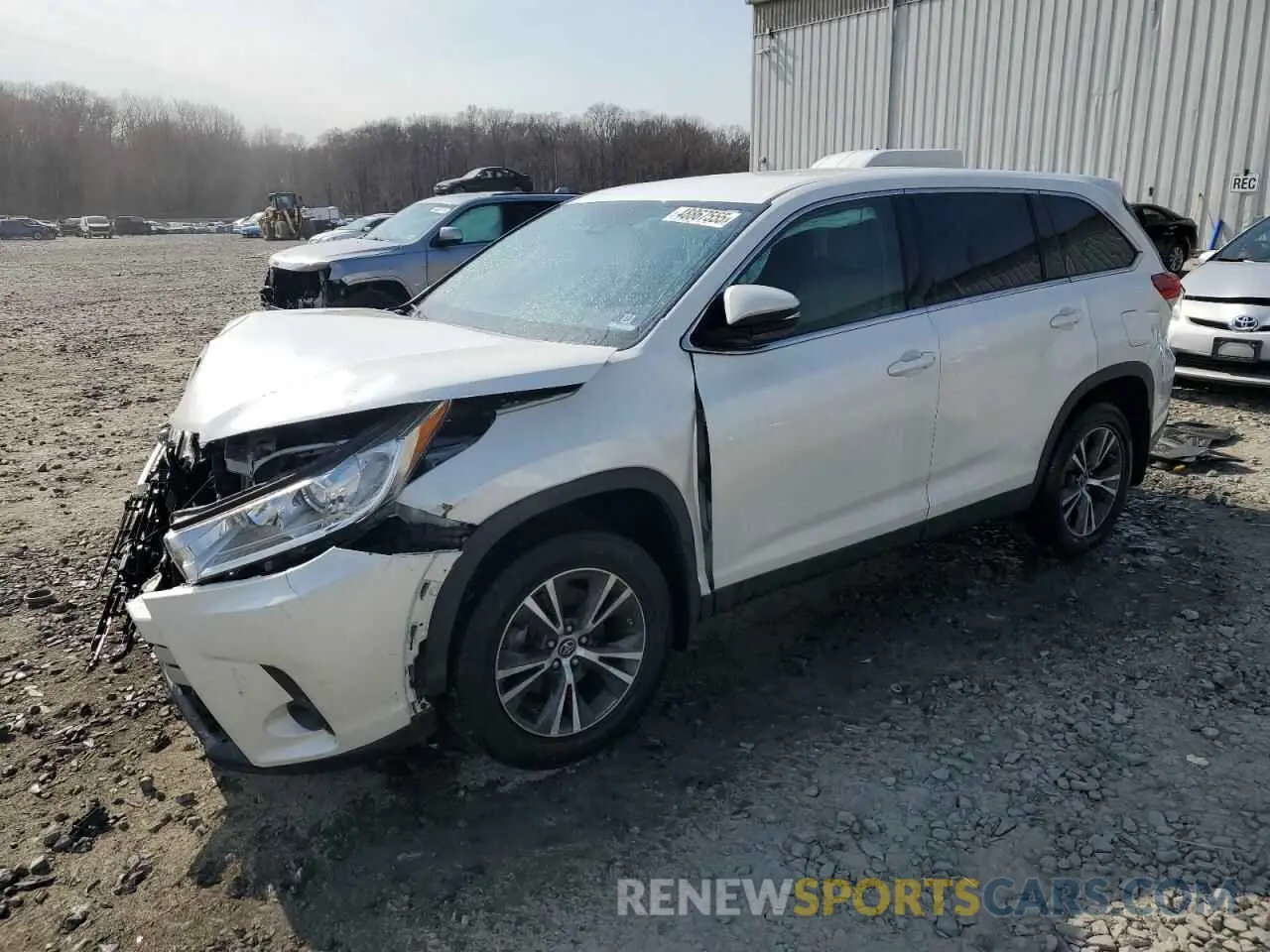 1 fotografías del automóvil dañado 5TDBZRFH5KS707188 TOYOTA HIGHLANDER 2019