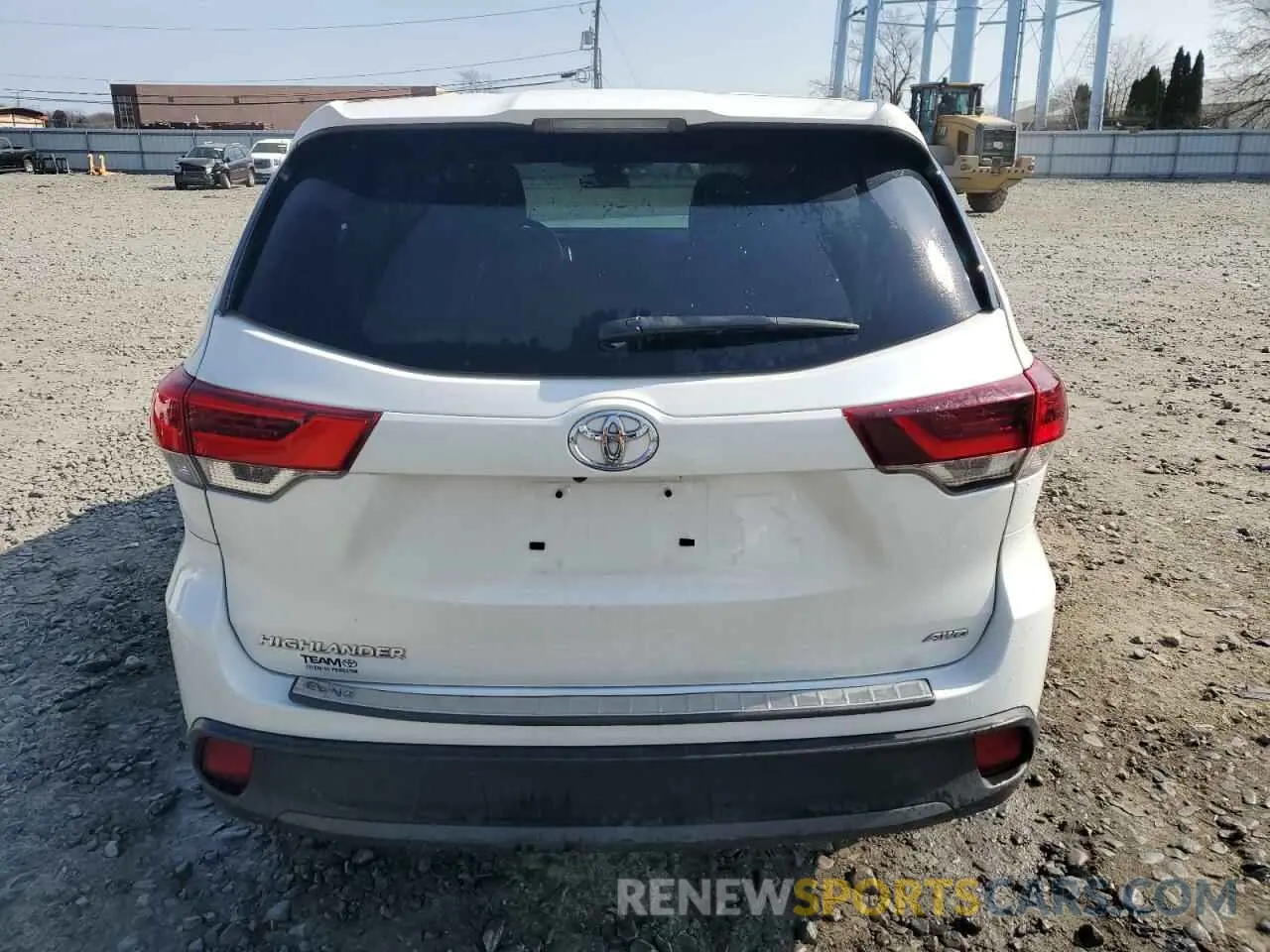 6 fotografías del automóvil dañado 5TDBZRFH5KS707188 TOYOTA HIGHLANDER 2019