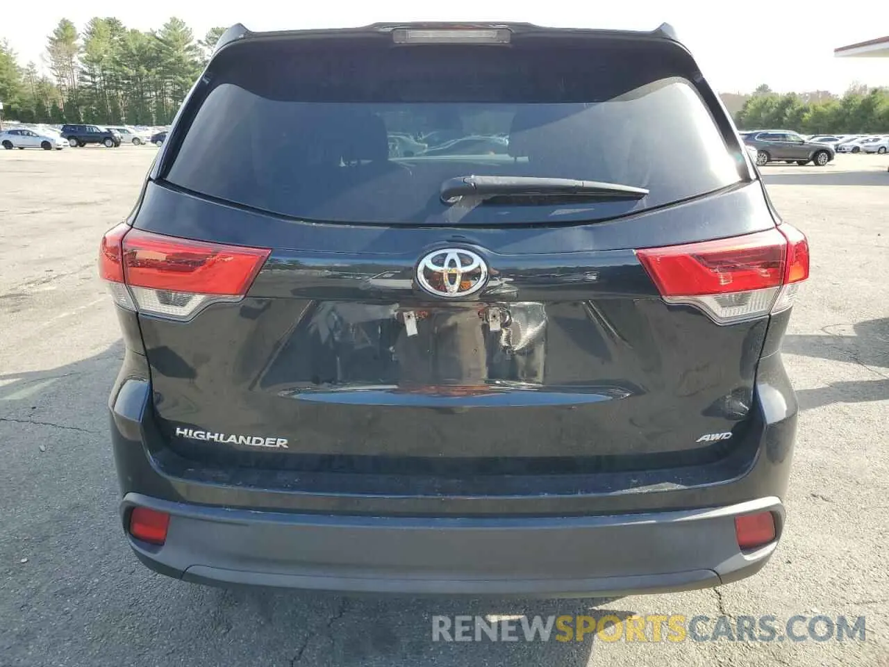6 fotografías del automóvil dañado 5TDBZRFH5KS739042 TOYOTA HIGHLANDER 2019