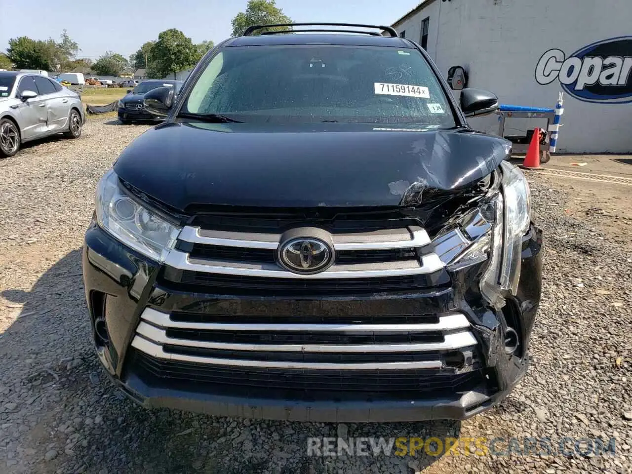 5 fotografías del automóvil dañado 5TDBZRFH6KS956230 TOYOTA HIGHLANDER 2019