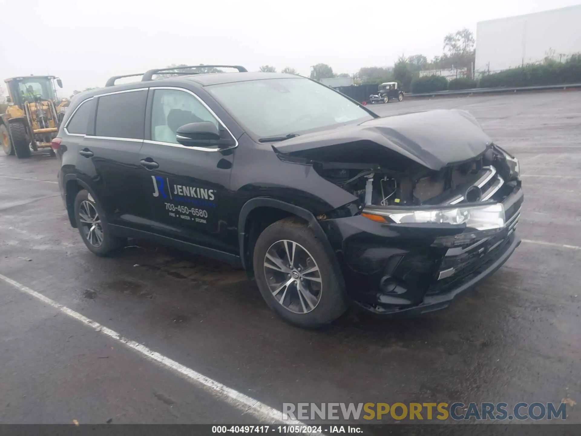 1 fotografías del automóvil dañado 5TDBZRFH6KS956907 TOYOTA HIGHLANDER 2019