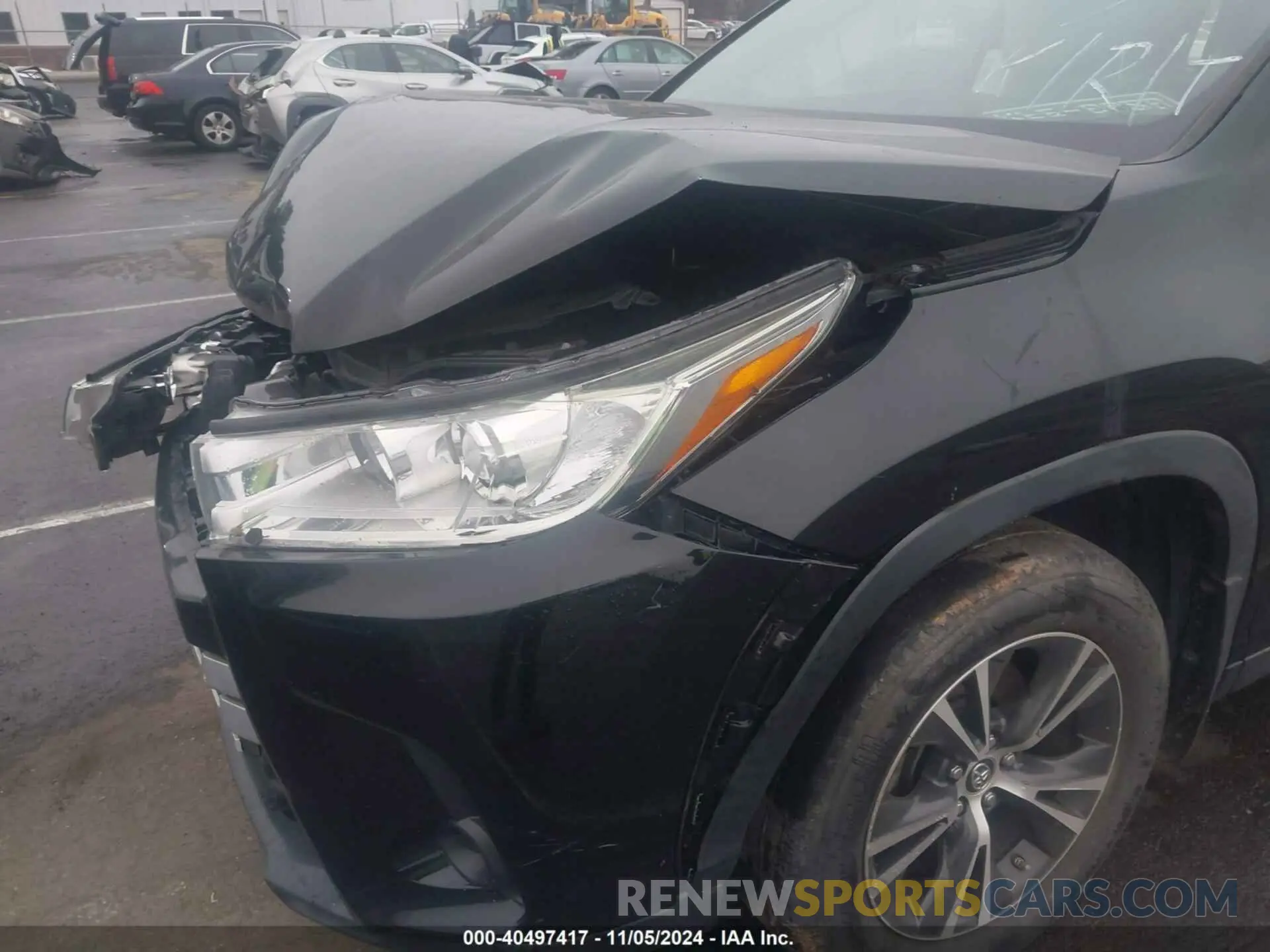 17 fotografías del automóvil dañado 5TDBZRFH6KS956907 TOYOTA HIGHLANDER 2019